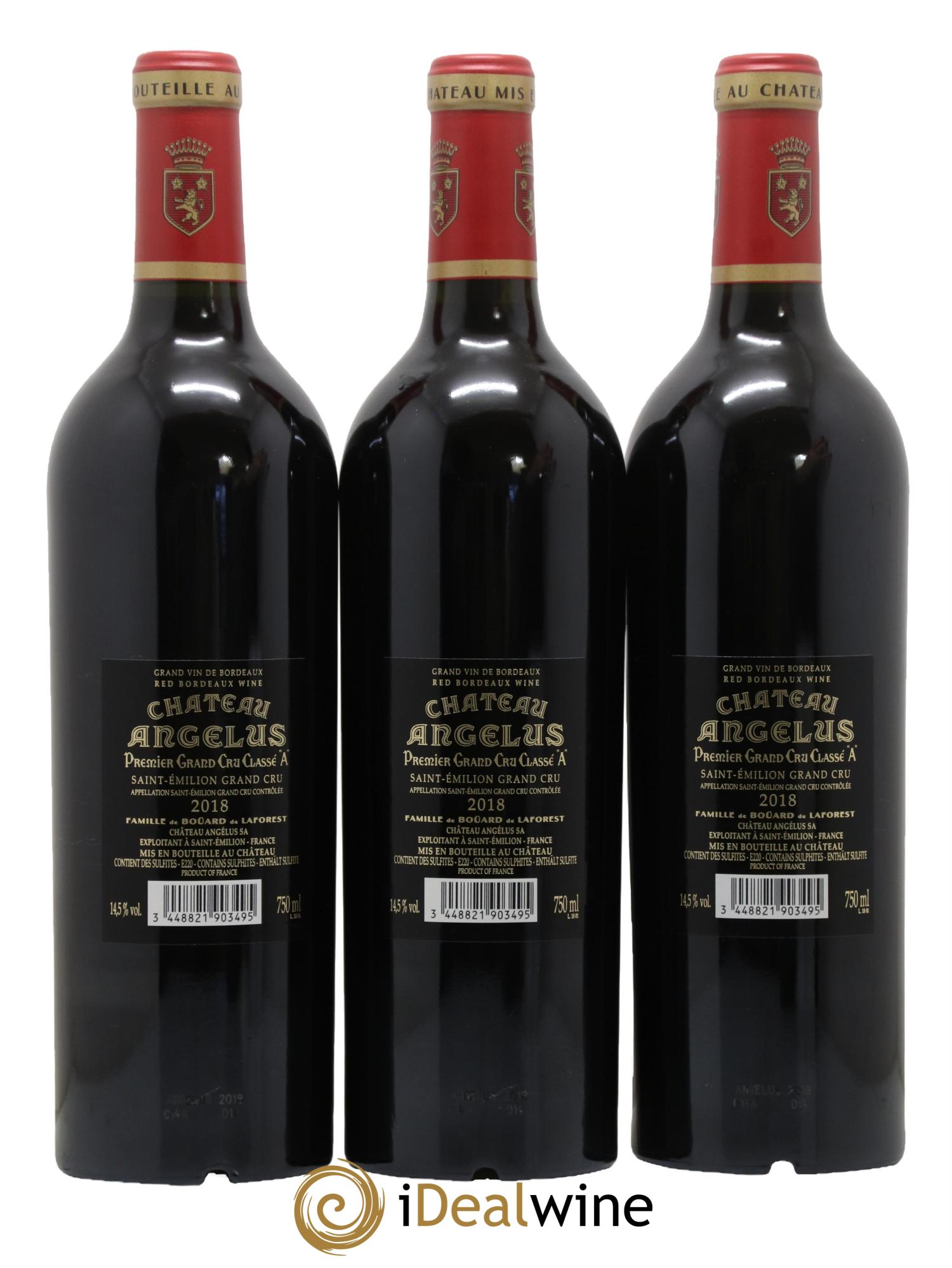 Château Angélus 1er Grand Cru Classé A 2018 - Lot de 6 bouteilles - 4