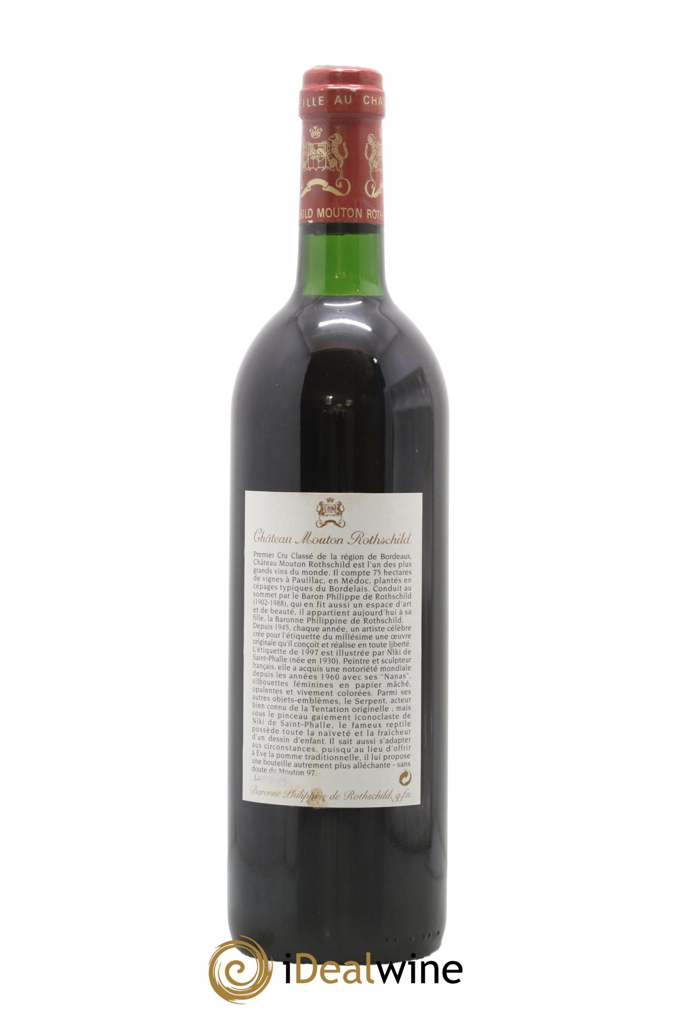 Château Mouton Rothschild 1er Grand Cru Classé 1997 - Lotto di 1 bottiglia - 1