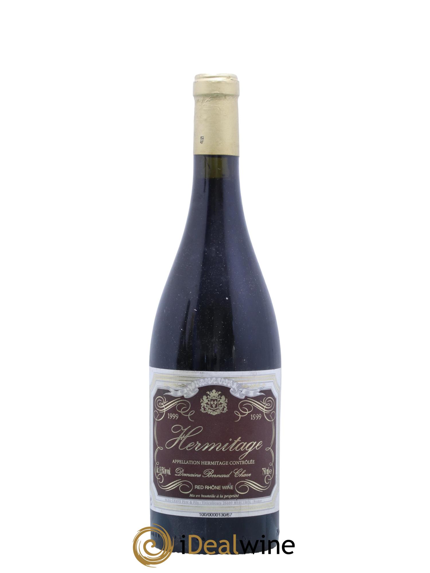 Hermitage Bernard Chave 1999 - Lot de 1 bouteille - 0