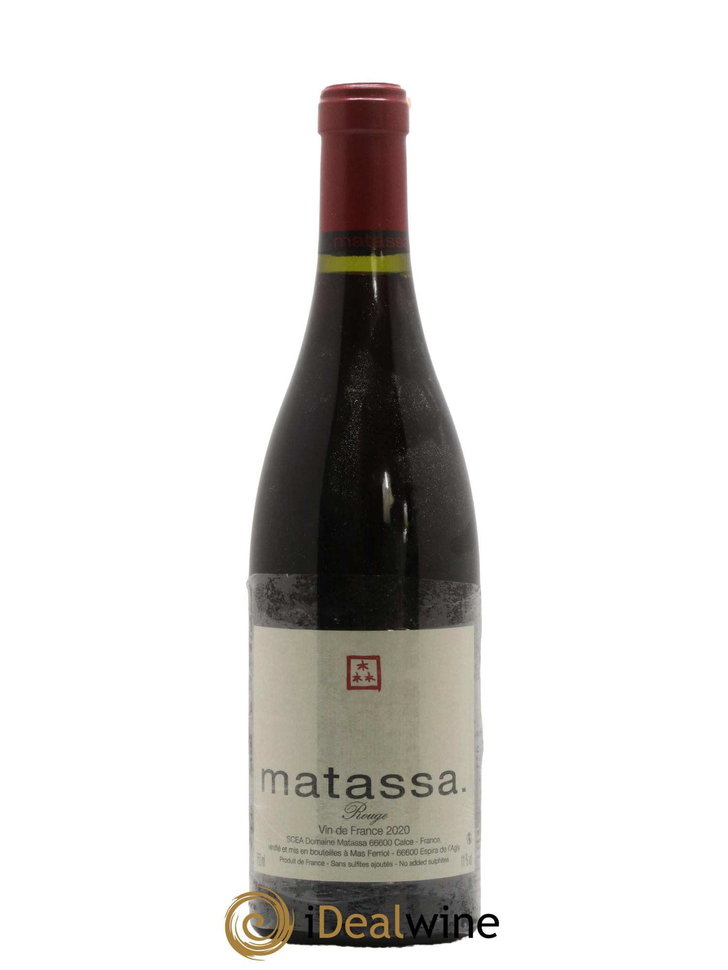Côtes Catalanes Matassa Matassa 2020 - Lot de 1 bouteille - 0