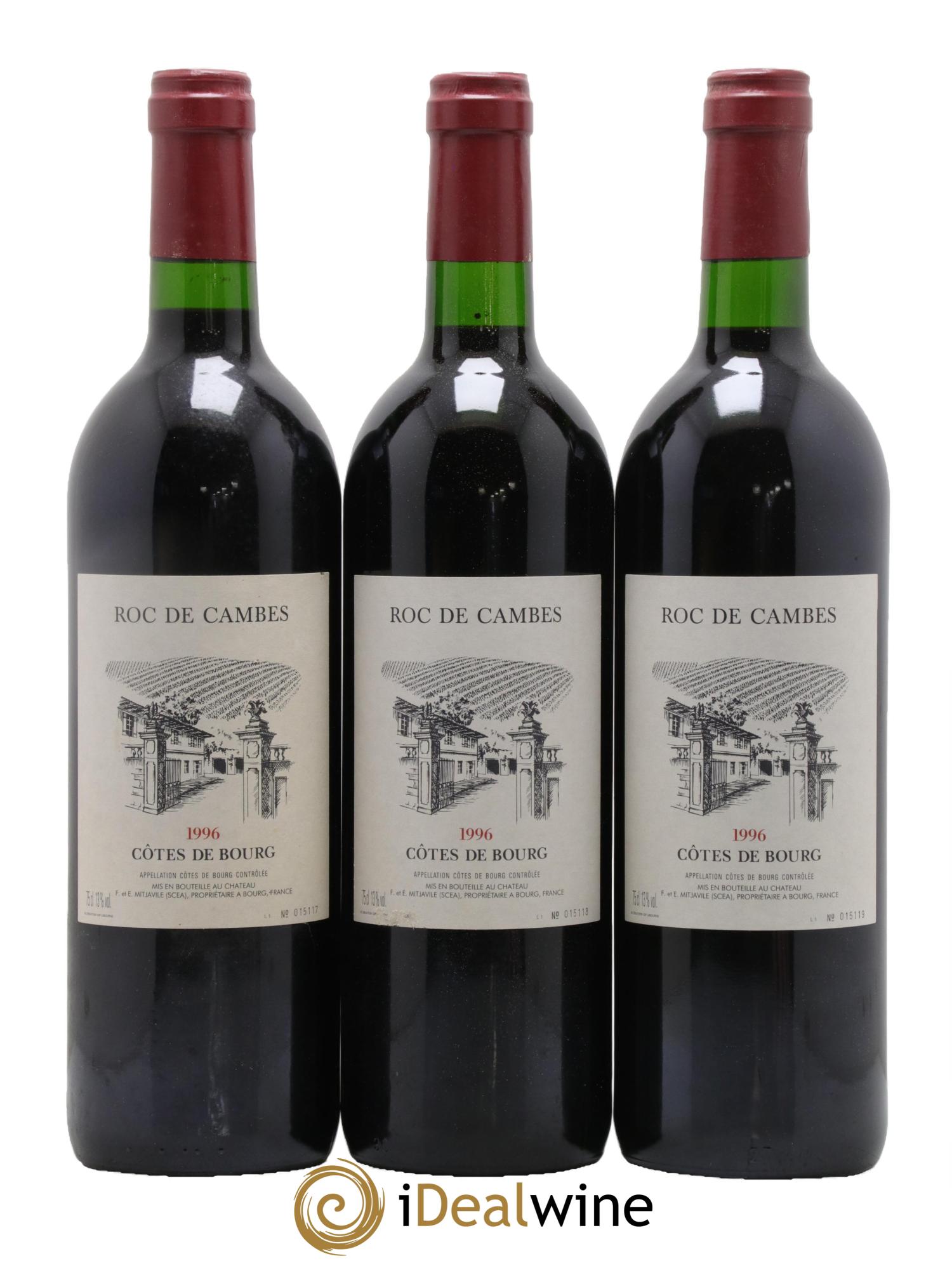 Roc de Cambes 1996 - Lot of 12 bottles - 1