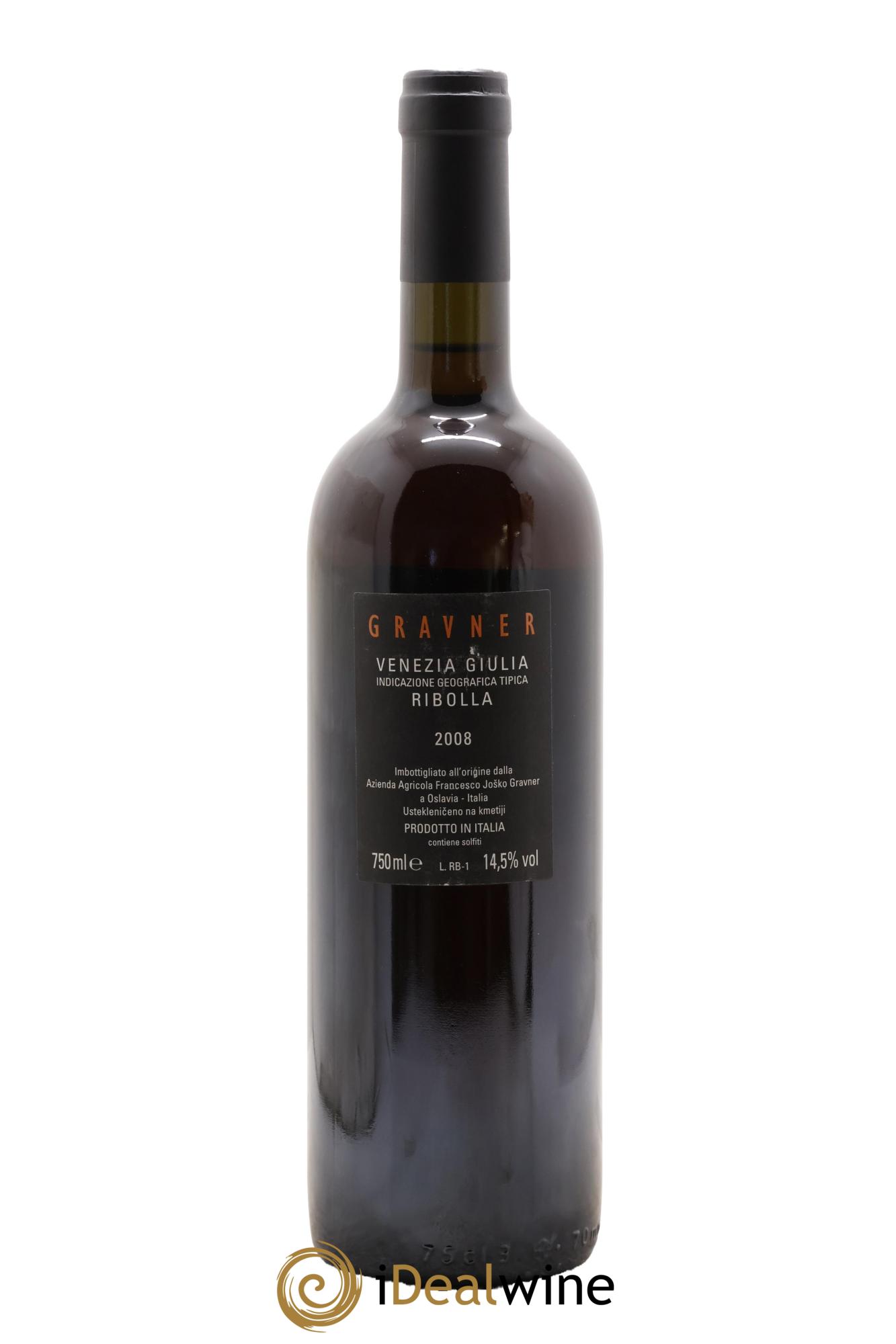 IGT Venezia Giulia Gravner Ribolla Gialla 2008 - Lot de 1 bouteille - 1
