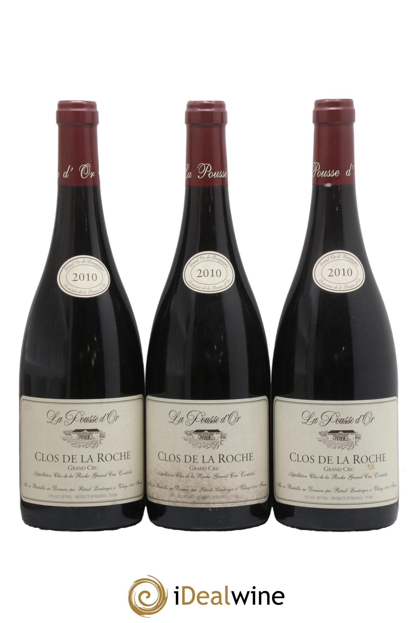 Clos de la Roche Grand Cru La Pousse d'Or (Domaine de) 2010 - Lot de 3 bouteilles - 0
