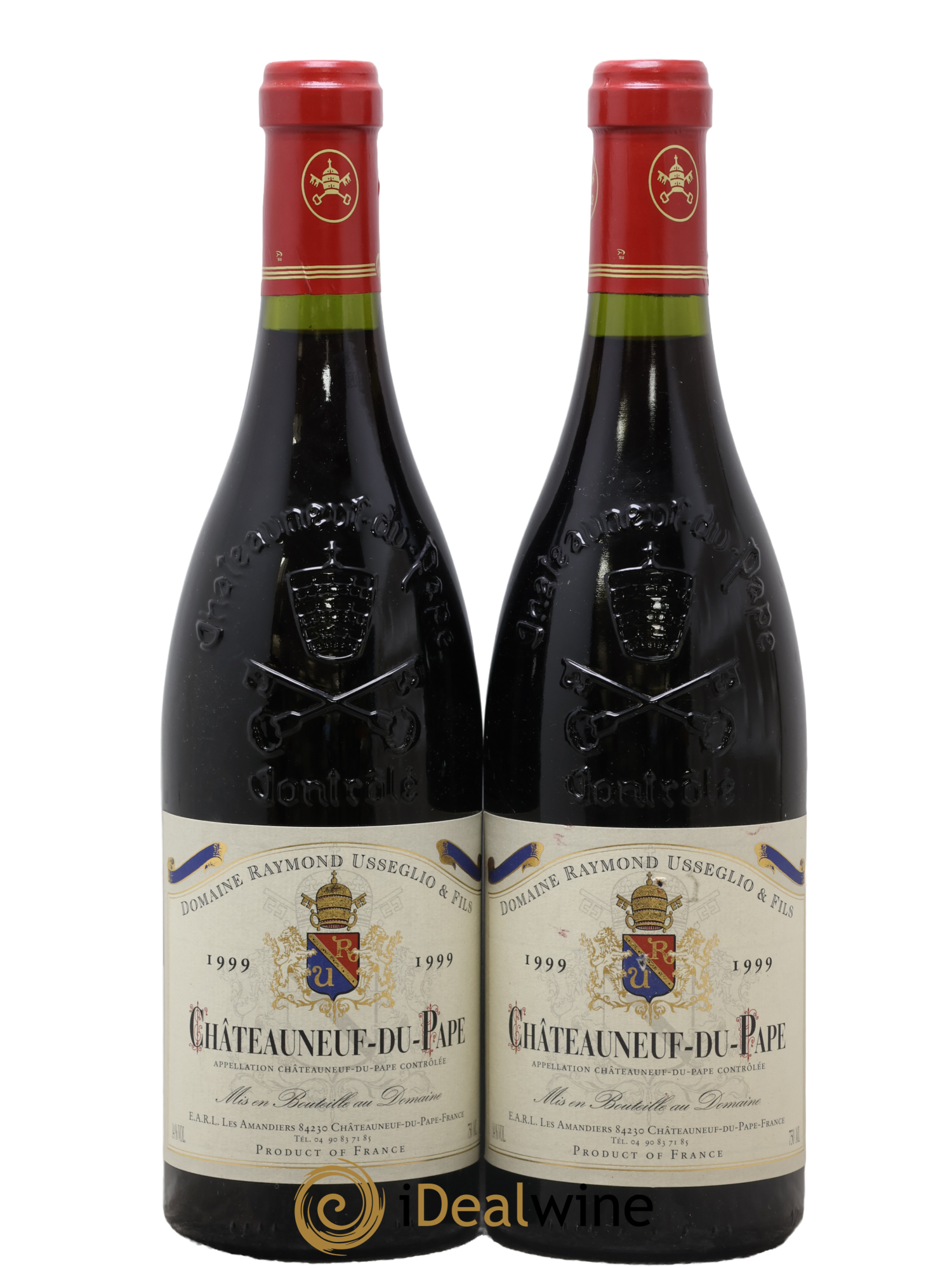 Châteauneuf-du-Pape Raymond Usseglio & Fils (Domaine) 1999 - Posten von 2 Flaschen - 0
