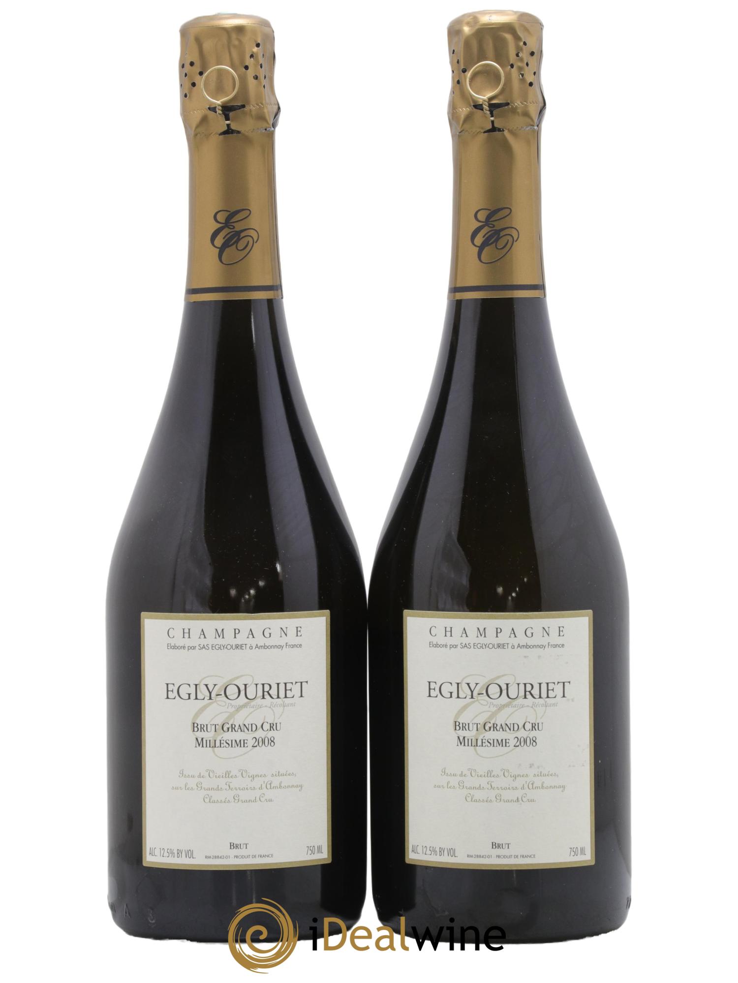 Grand Cru Brut Egly-Ouriet 2008 - Lot de 2 bouteilles - 0