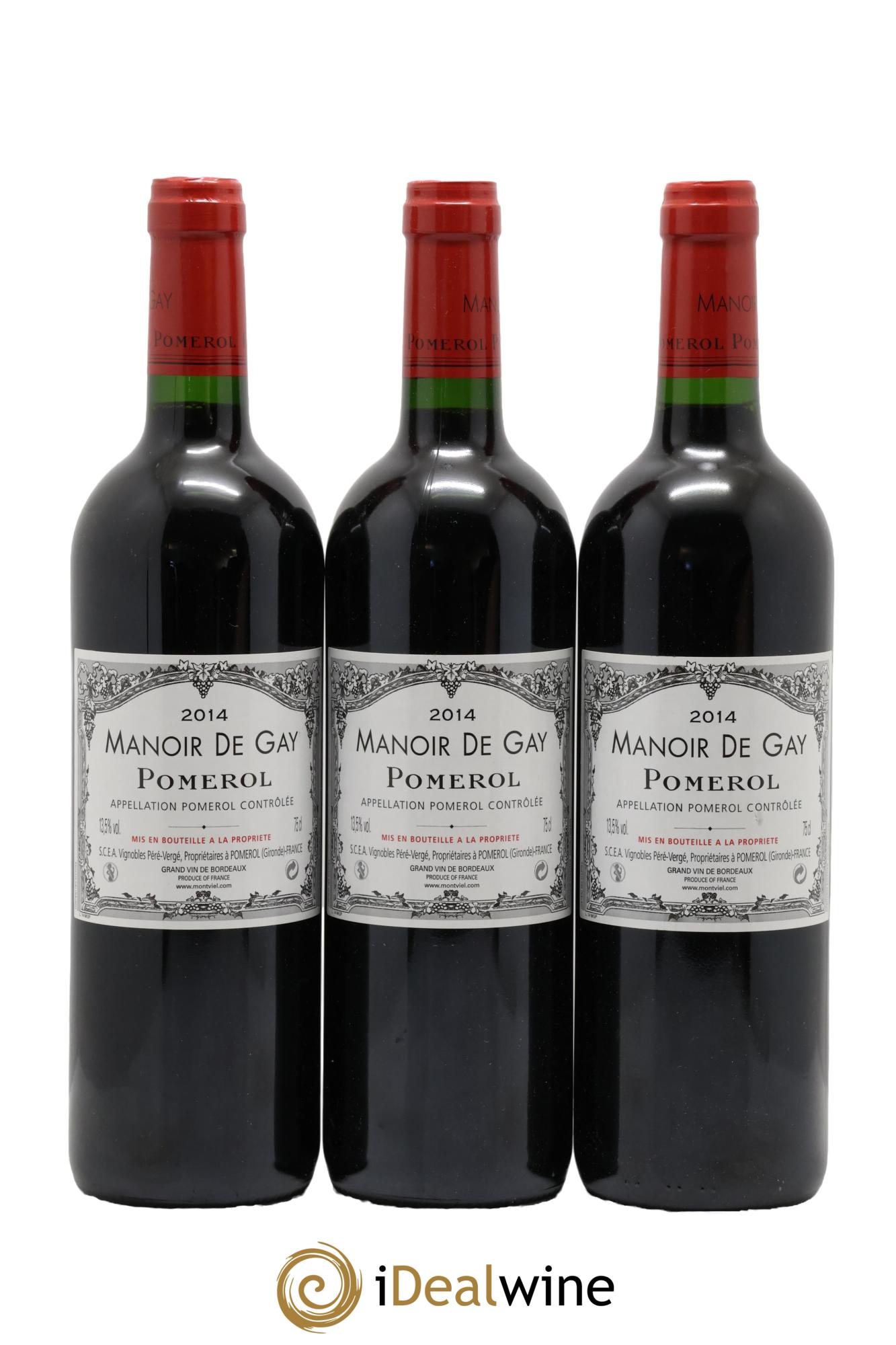 Pomerol Manoir de Gay 2014 - Lot de 3 bouteilles - 0