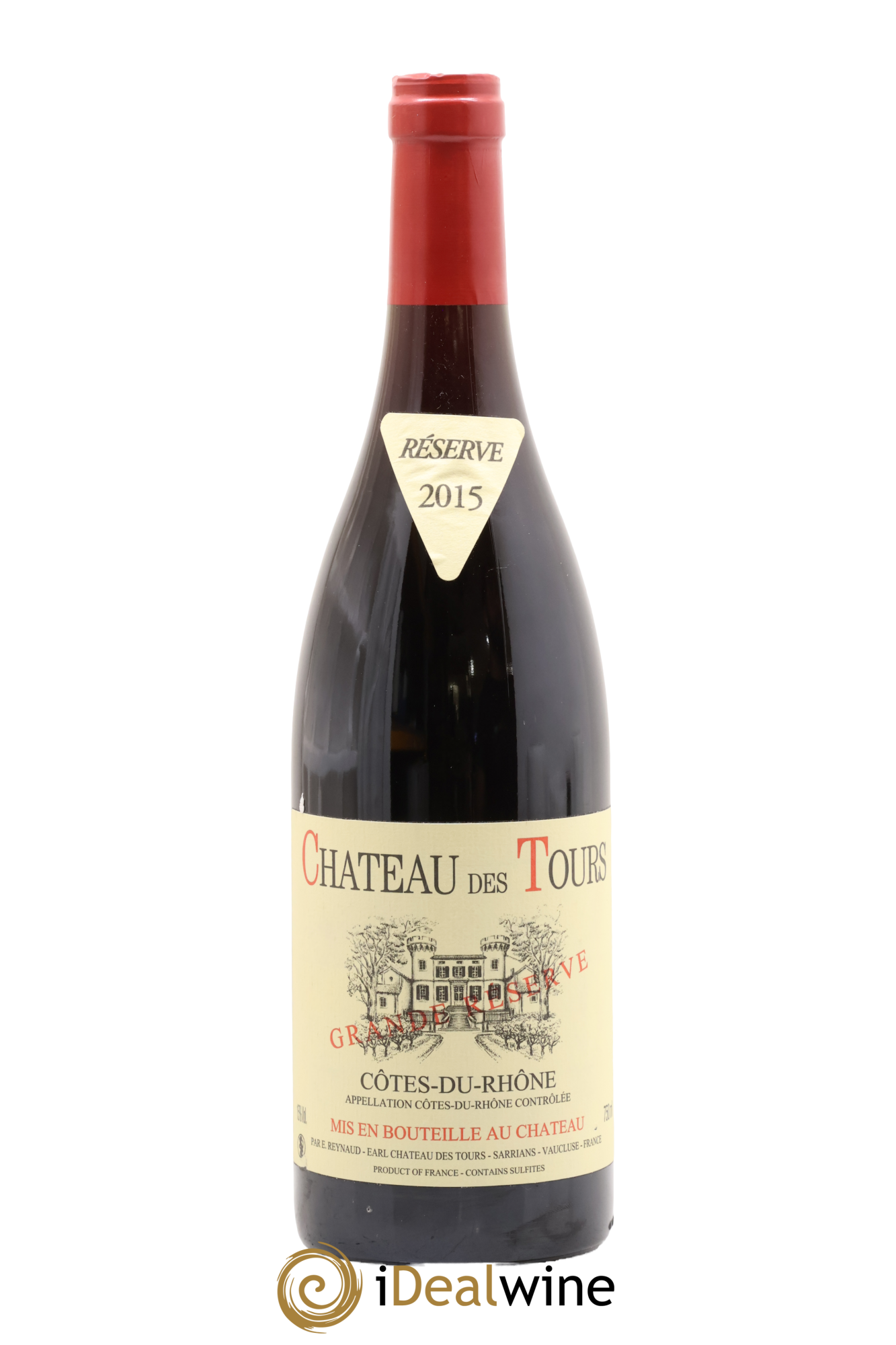 Côtes-du-Rhône Château des Tours Grande Réserve Emmanuel Reynaud 2015 - Lot de 1 bouteille - 0