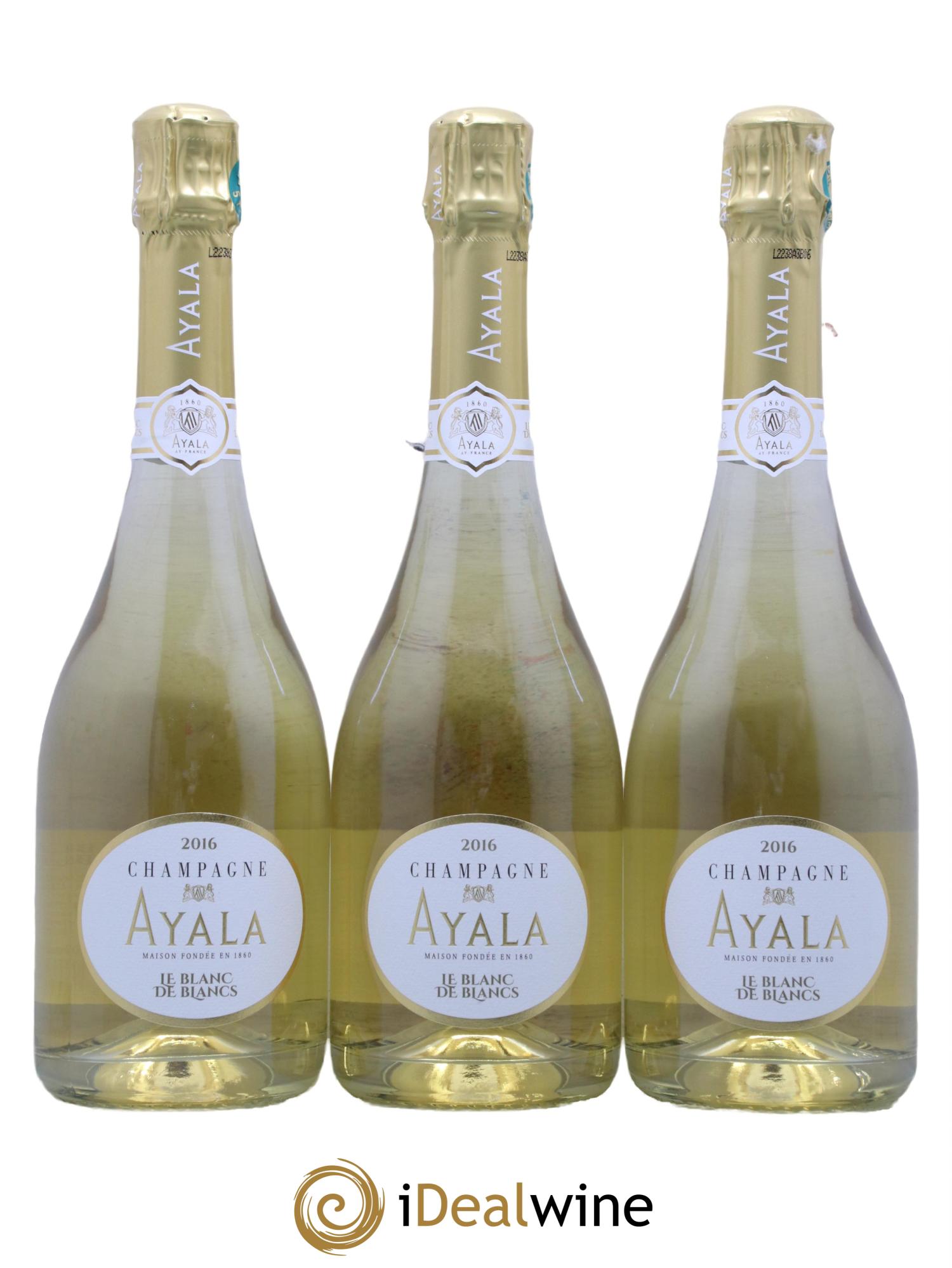 Blanc de Blancs Extra-Brut Ayala 2016 - Lot de 3 bouteilles - 0