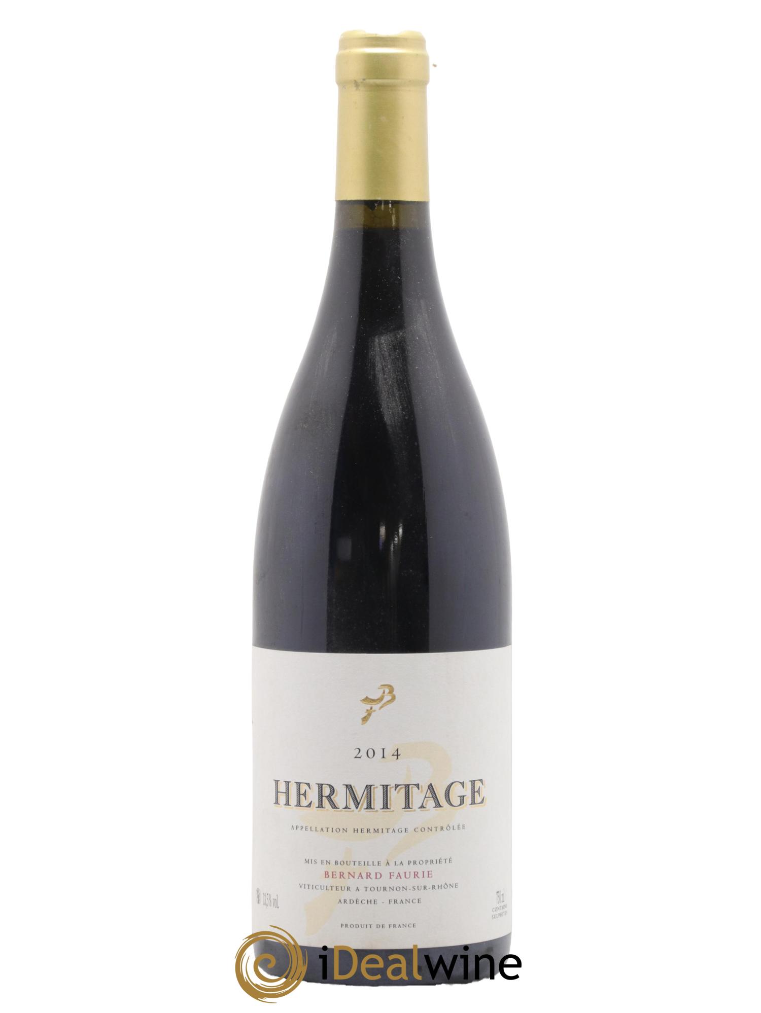 Hermitage Bessards Méal (capsule dorée) Bernard Faurie 2014 - Lot de 1 bouteille - 0