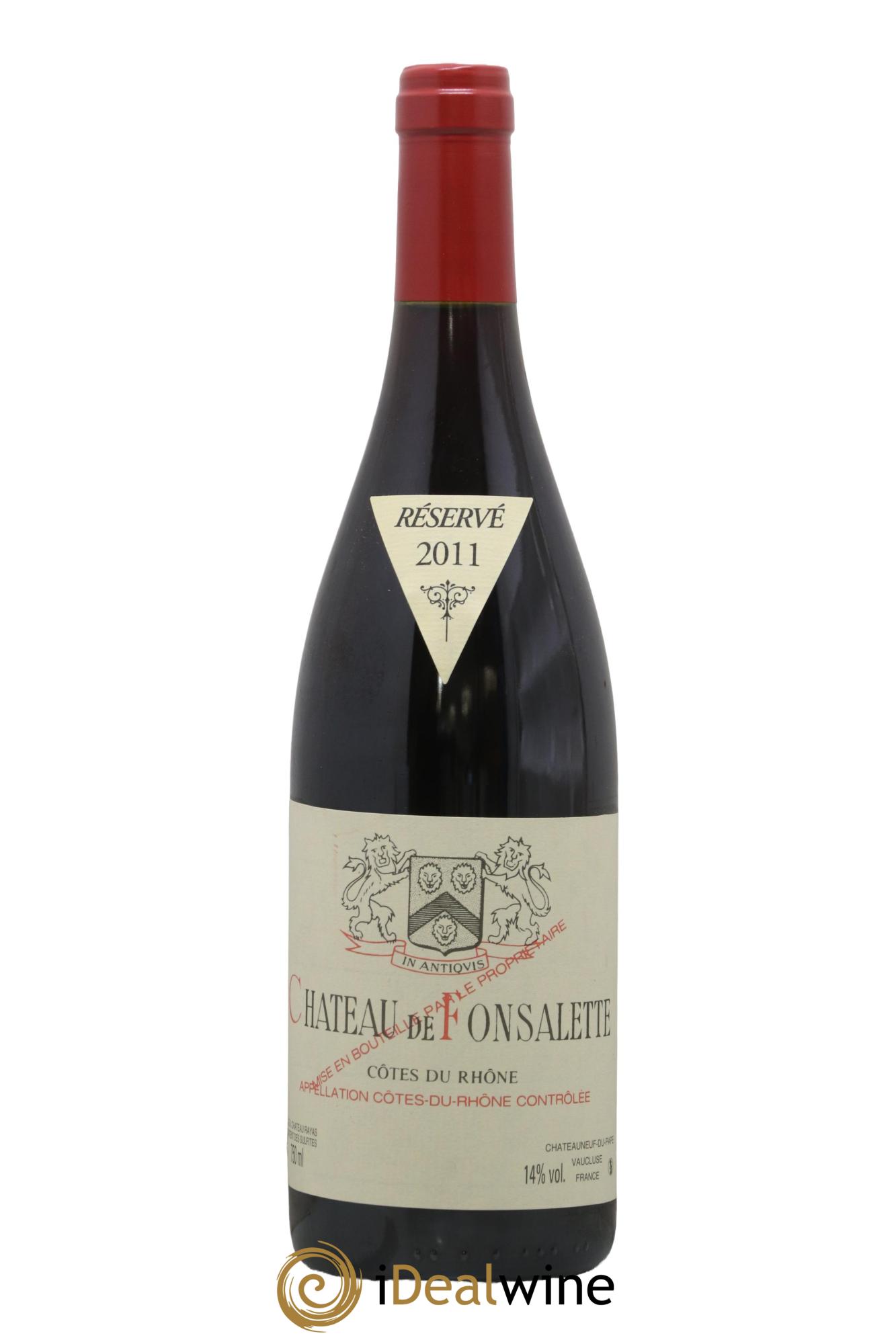 Côtes-du-Rhône Château de Fonsalette Emmanuel Reynaud 2011 - Lot de 1 bouteille - 0