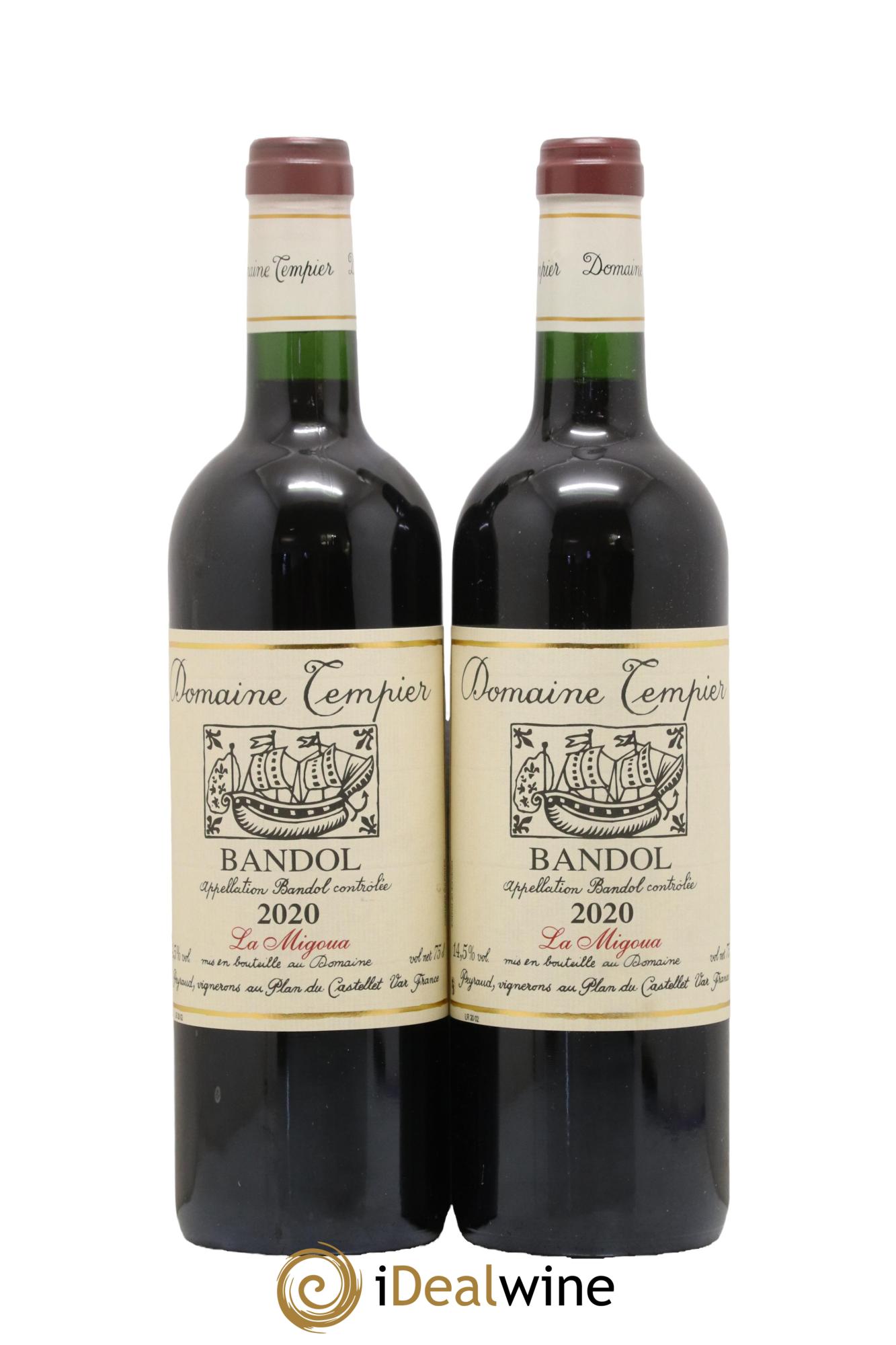 Bandol Domaine Tempier Cuvée La Migoua Famille Peyraud 2020 - Lot of 2 bottles - 0