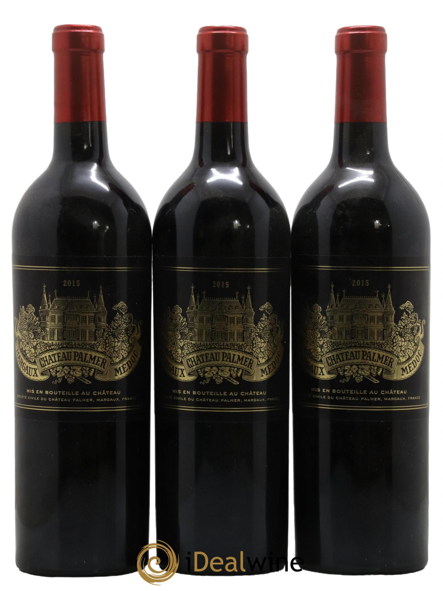 Château Palmer 3ème Grand Cru Classé 2015 - Lot de 3 bouteilles - 0
