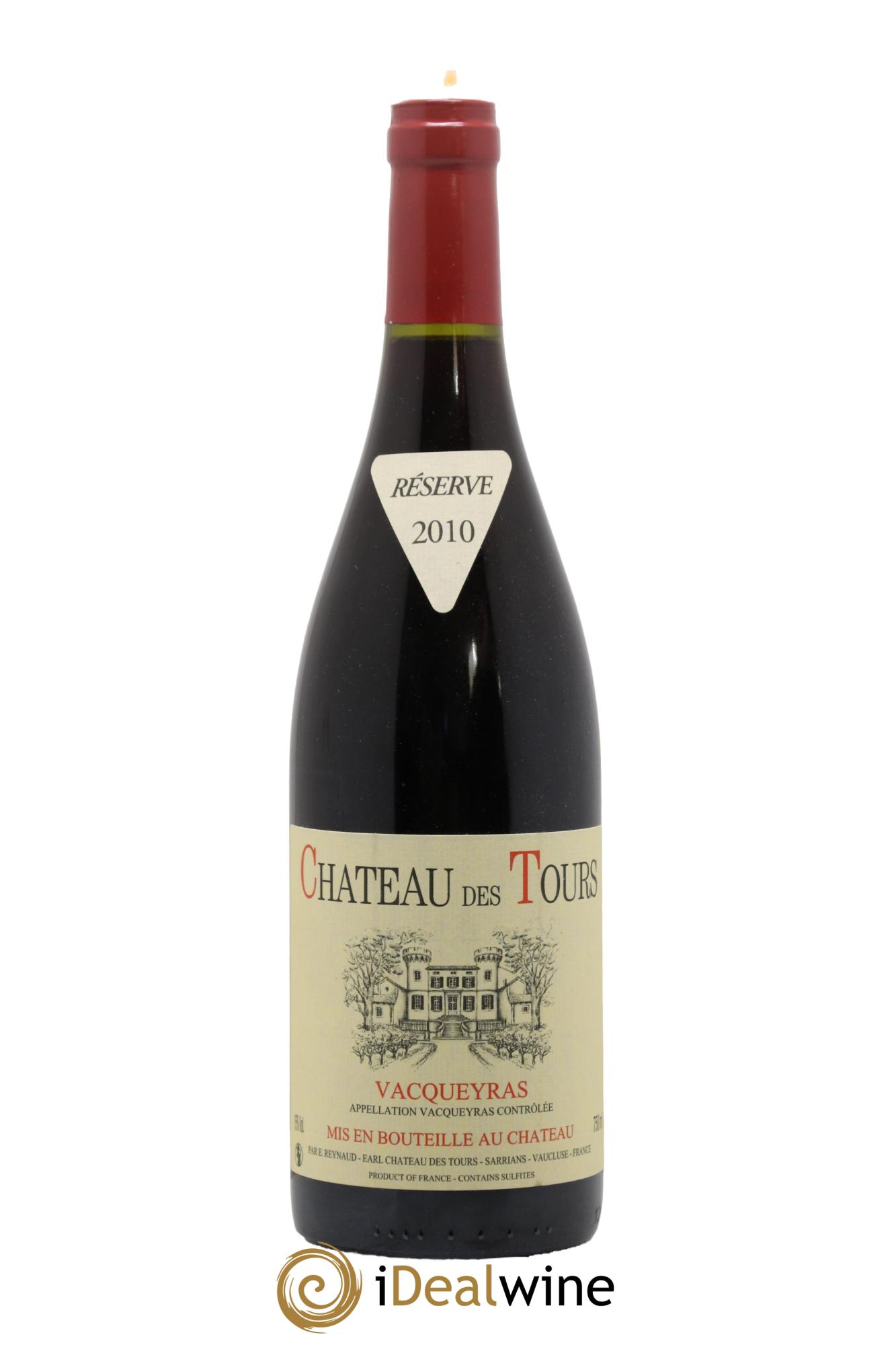 Vacqueyras Château des Tours Emmanuel Reynaud 2010 - Lot de 1 bouteille - 0