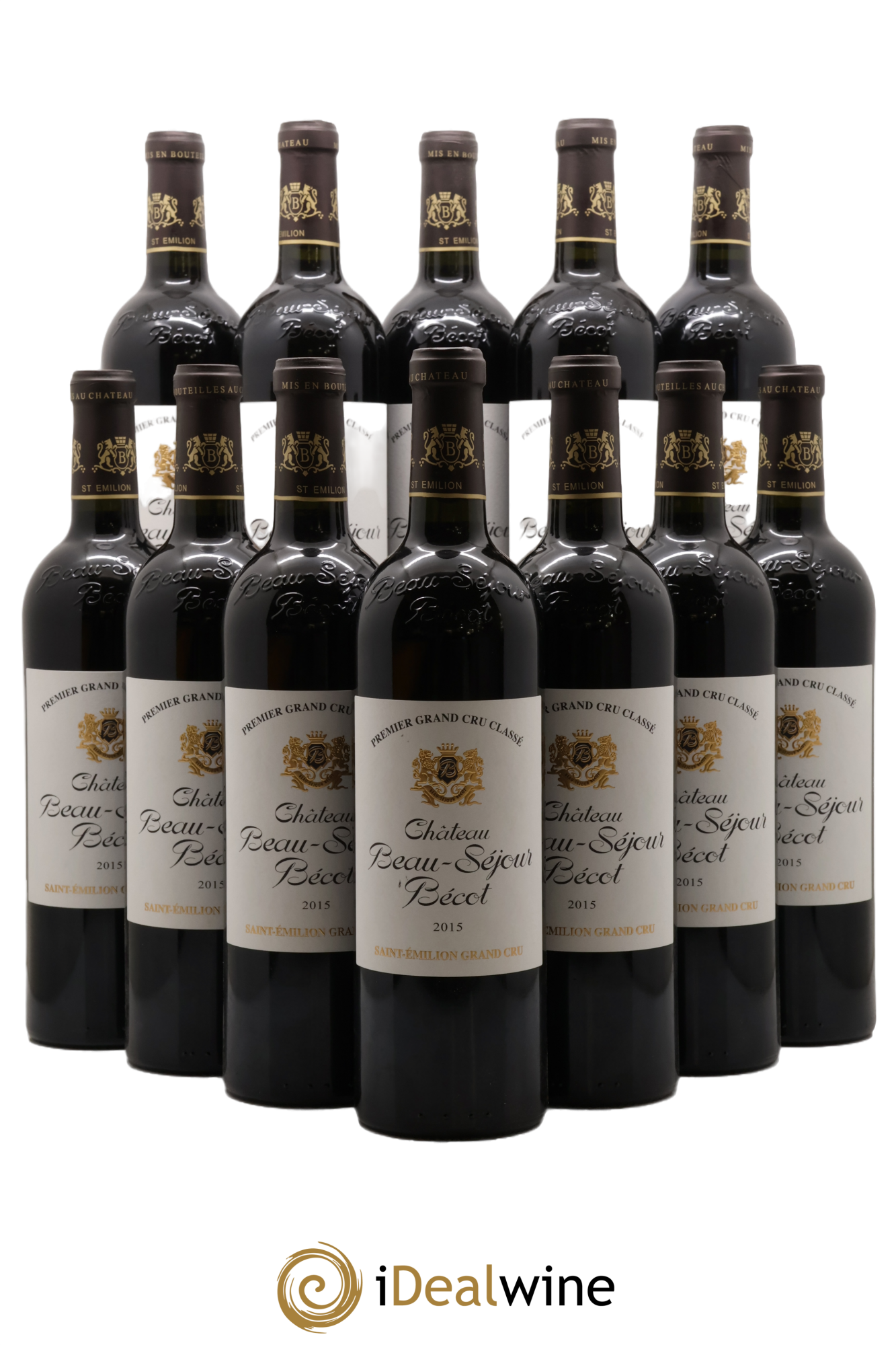 Château Beau-Séjour Bécot 1er Grand Cru Classé B 2015 - Lot de 12 bouteilles - 0