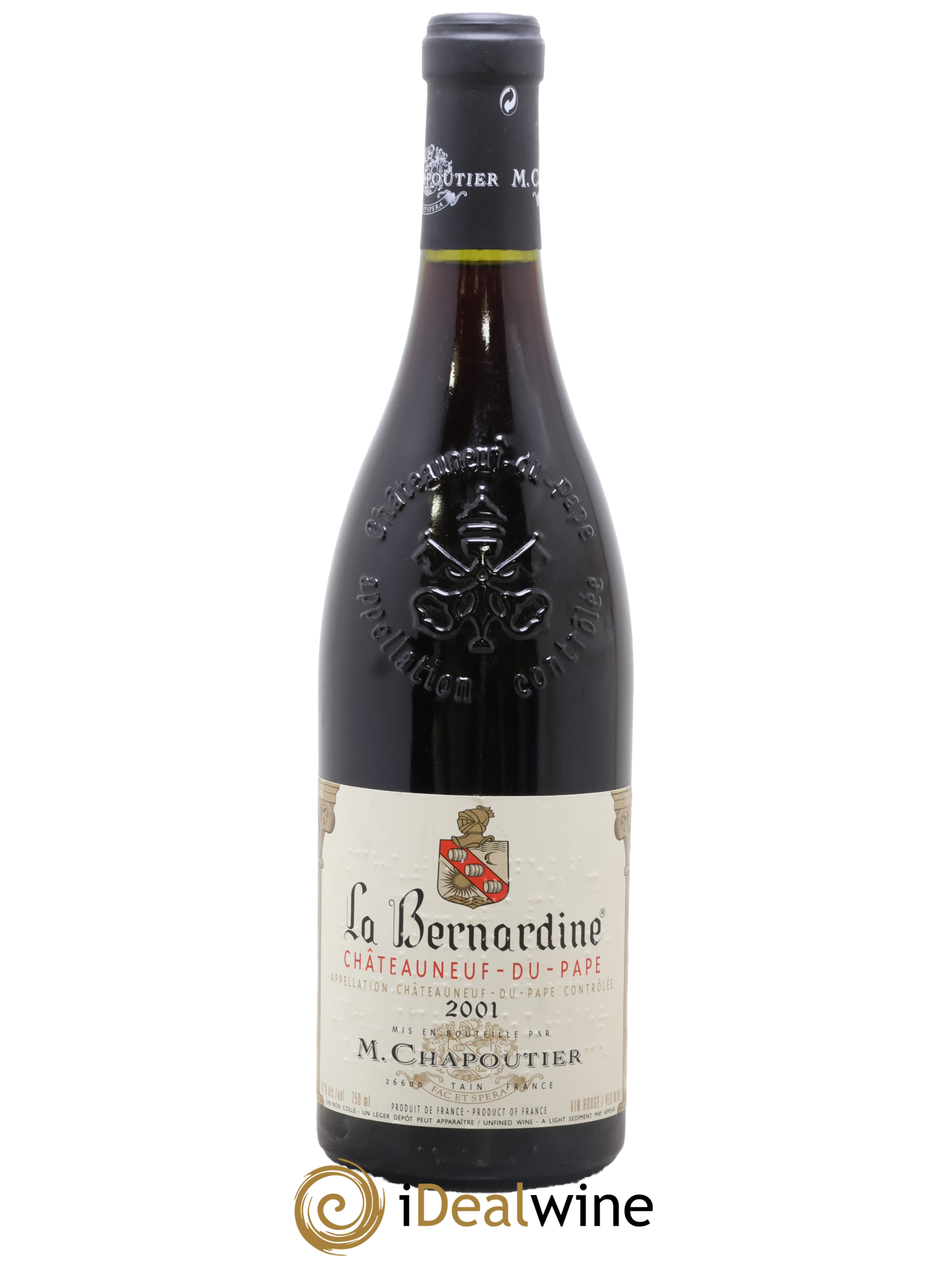 Châteauneuf-du-Pape La Bernardine Chapoutier 2001 - Lot of 1 bottle - 0