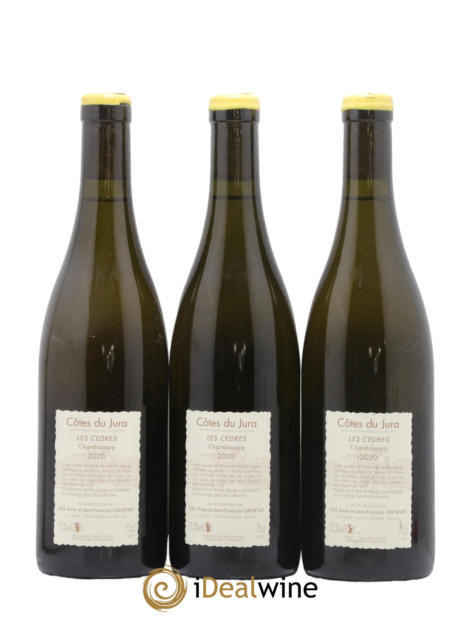 Vin de France (anciennement Côtes du Jura) Les Cèdres Anne et Jean François Ganevat 2020 - Lotto di 3 bottiglie - 1