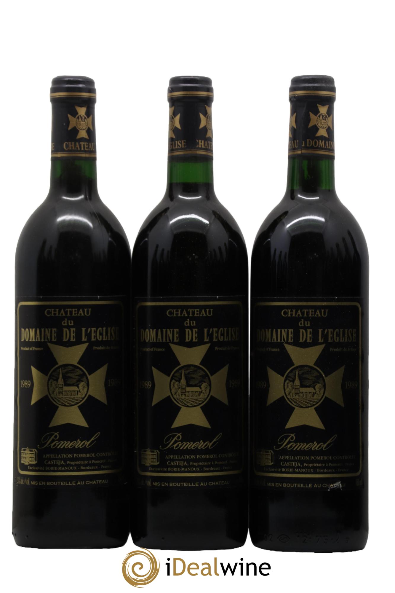Château du Domaine de l'Église 1989 - Lot de 12 bouteilles - 1