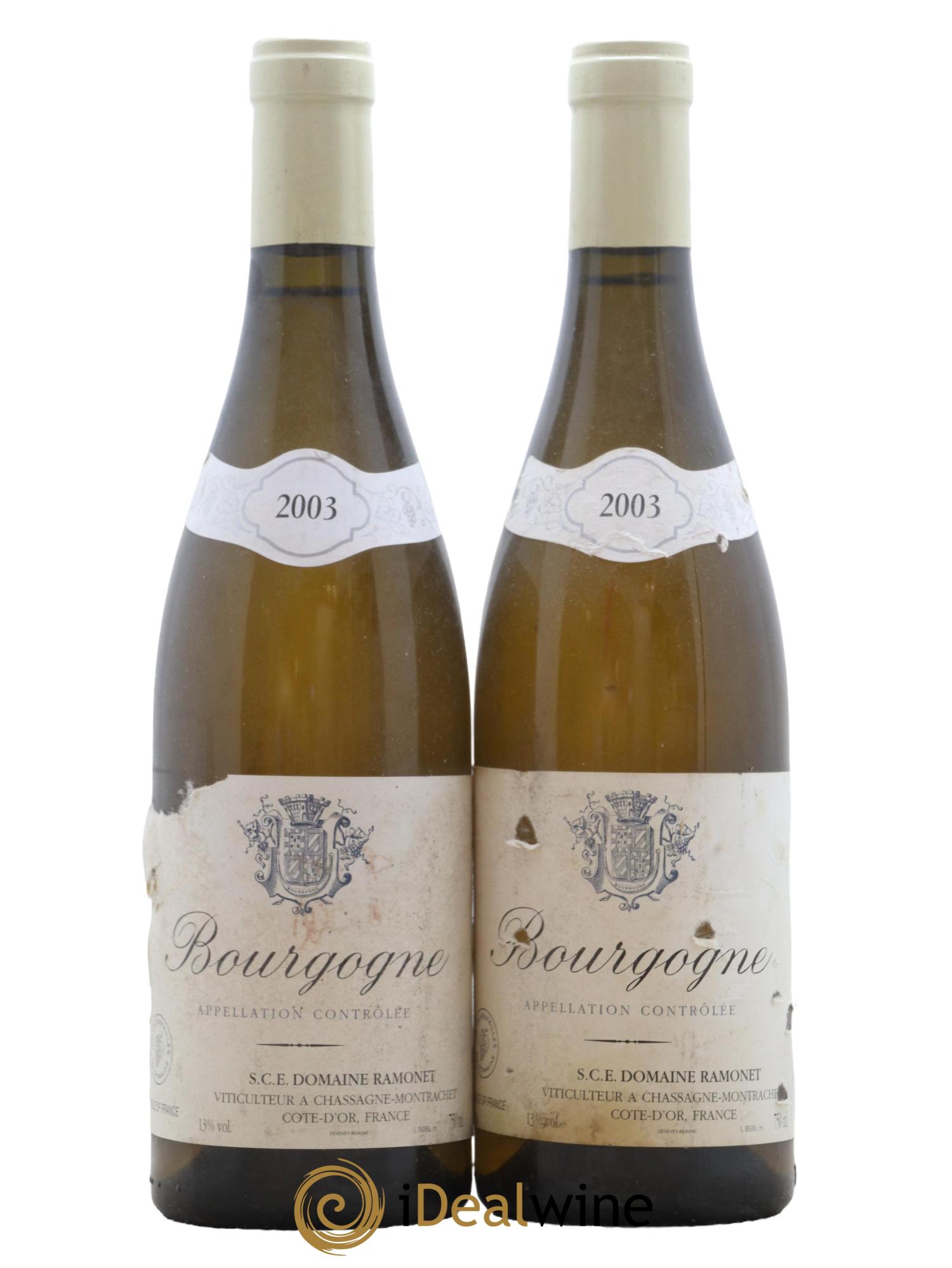 Bourgogne Ramonet (Domaine) 2003 - Lotto di 2 bottiglie - 0