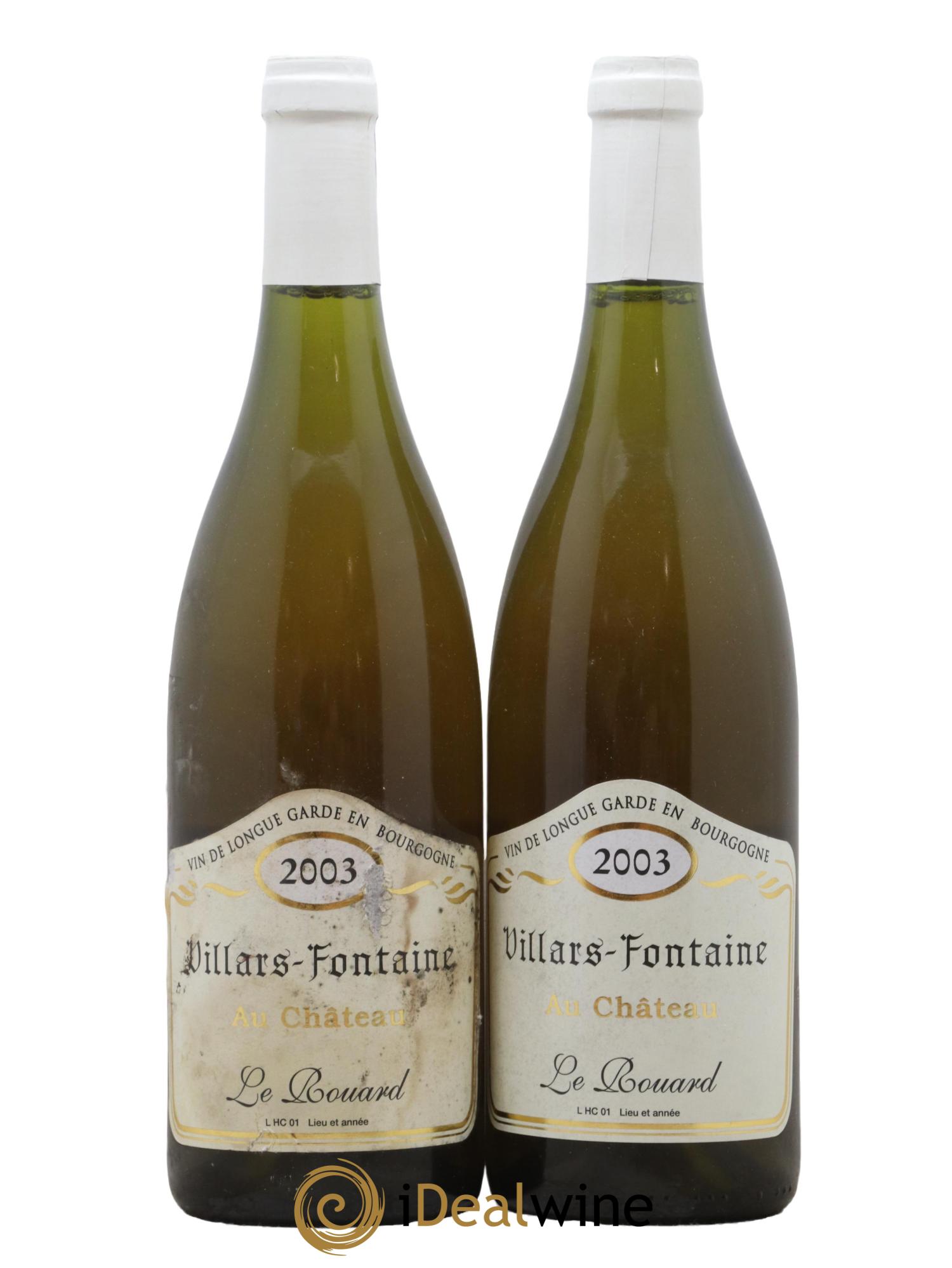 Hautes-Côtes de Nuits Le Rouard Domaine de Villars Fontaine 2003 - Lot de 2 bouteilles - 0