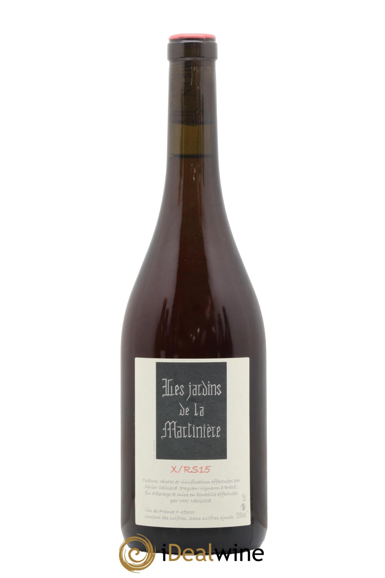 Vin de France X/RS15 Les Jardins de la Martinière 2015 - Lot de 1 bouteille - 0