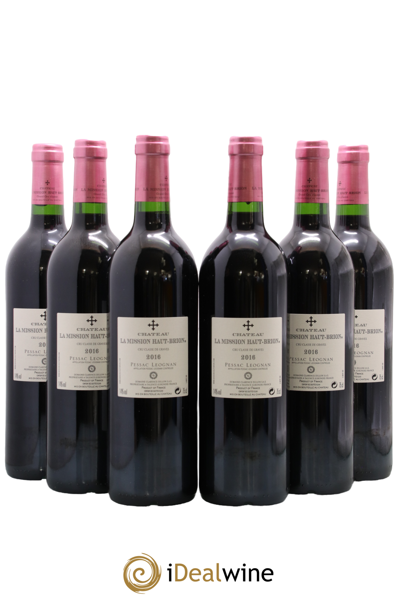 Château la Mission Haut-Brion Cru Classé de Graves 2016 - Lot of 6 bottles - 1