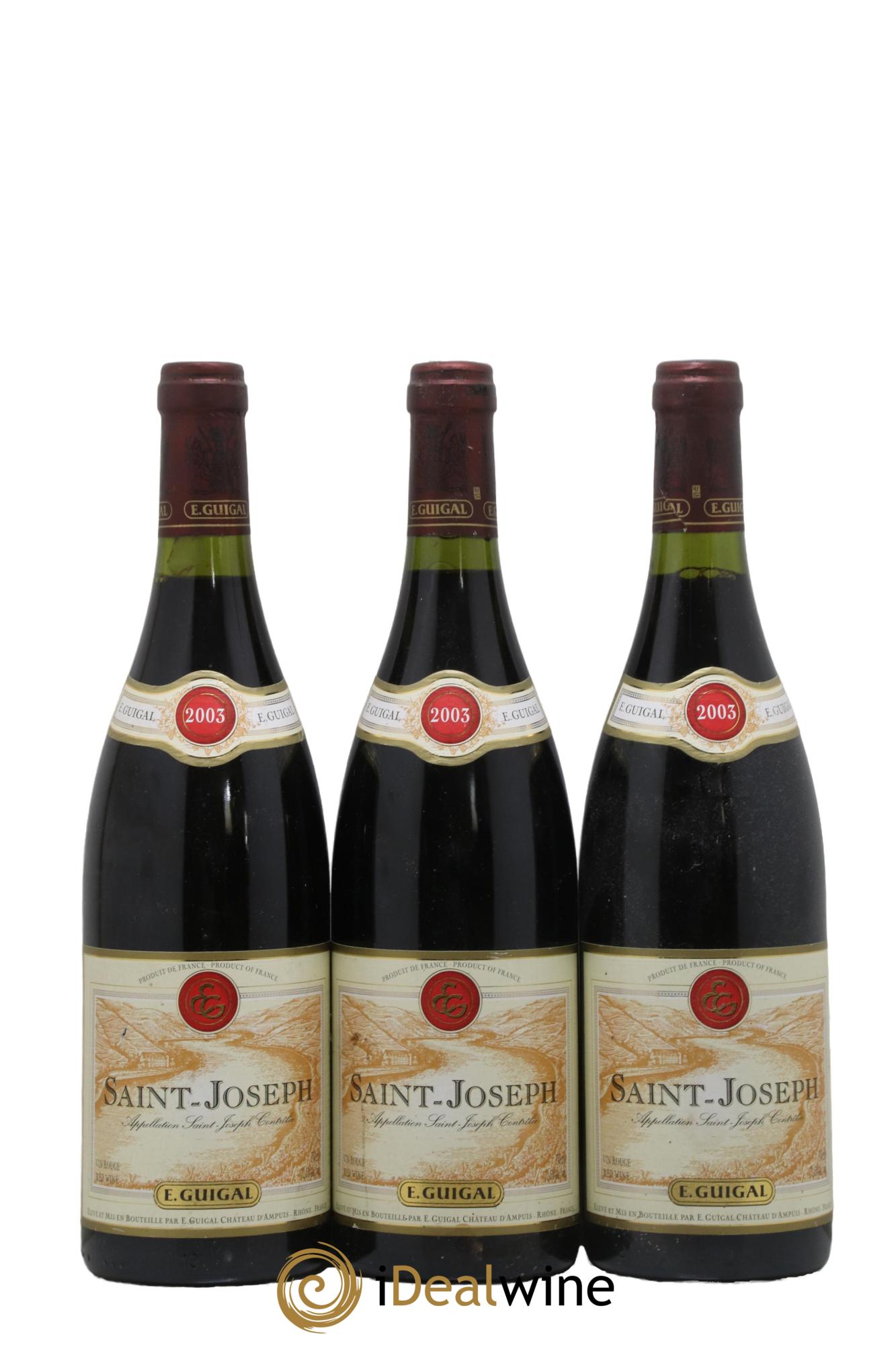 Saint-Joseph Guigal 2003 - Lot of 3 bottles - 0