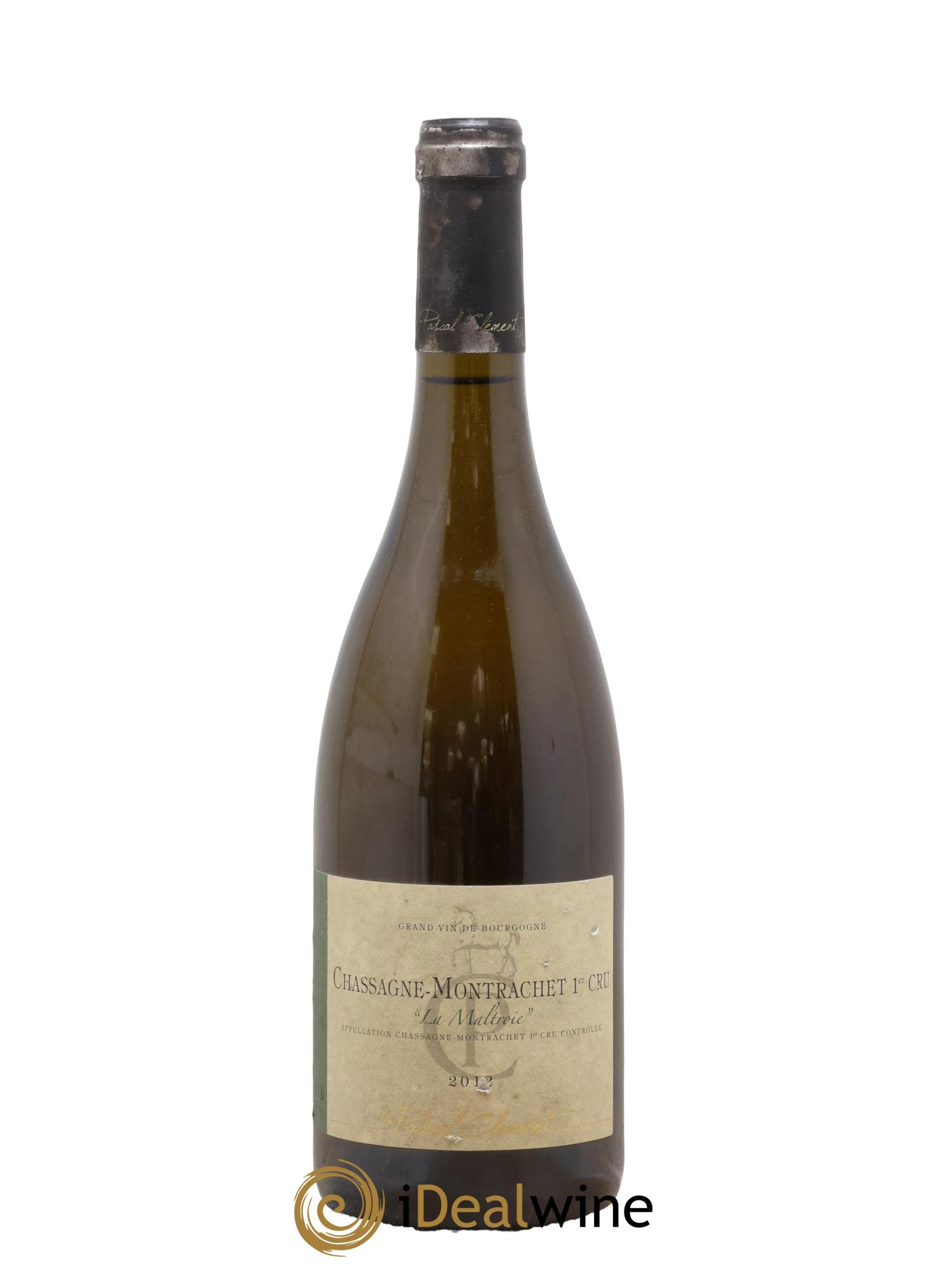 Chassagne-Montrachet 1er Cru La Maltroie Pascal Clement 2012 - Lot of 1 bottle - 0