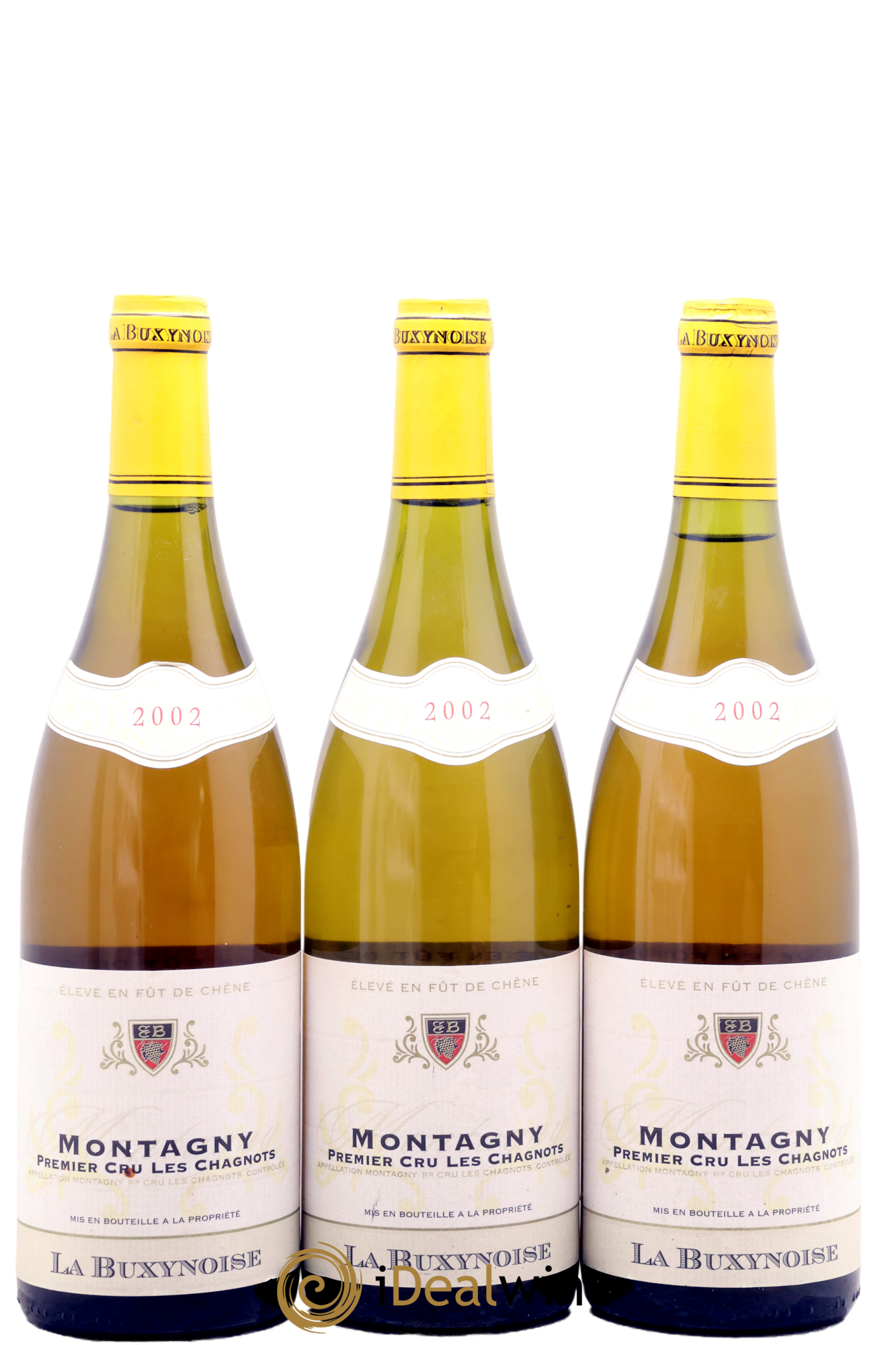 Montagny 1er Cru Le Chagnots La Buxynoise 2002 - Lot de 3 bouteilles - 0