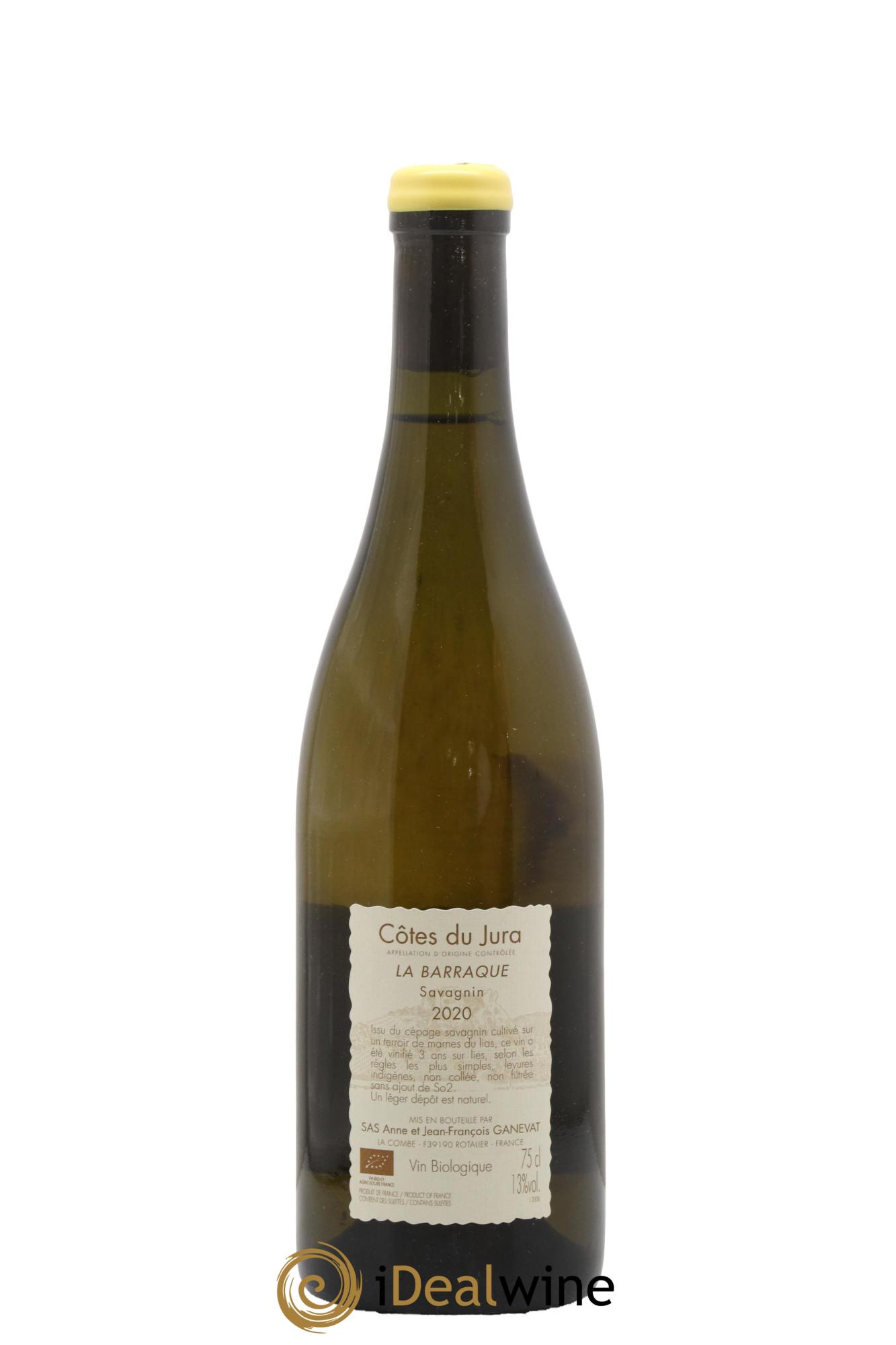 Côtes du Jura La Barraque Savagnin Anne et Jean François Ganevat 2020 - Lot of 1 bottle - 1