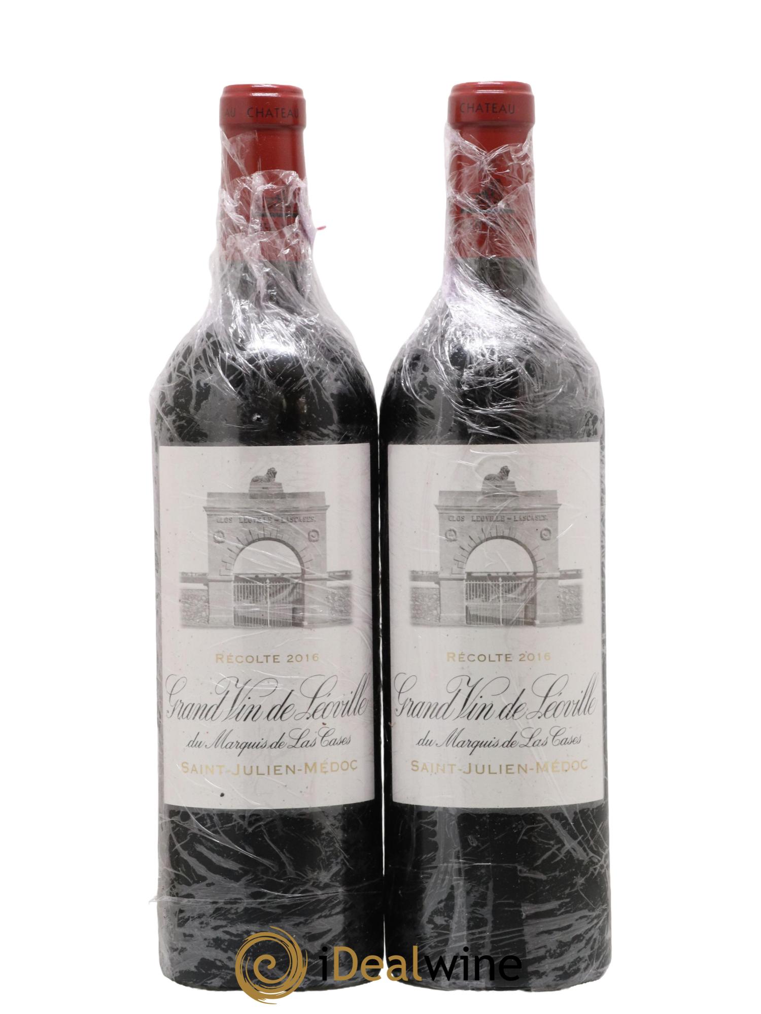 Château Léoville Las Cases 2ème Grand Cru Classé 2016 - Lot de 2 bouteilles - 0