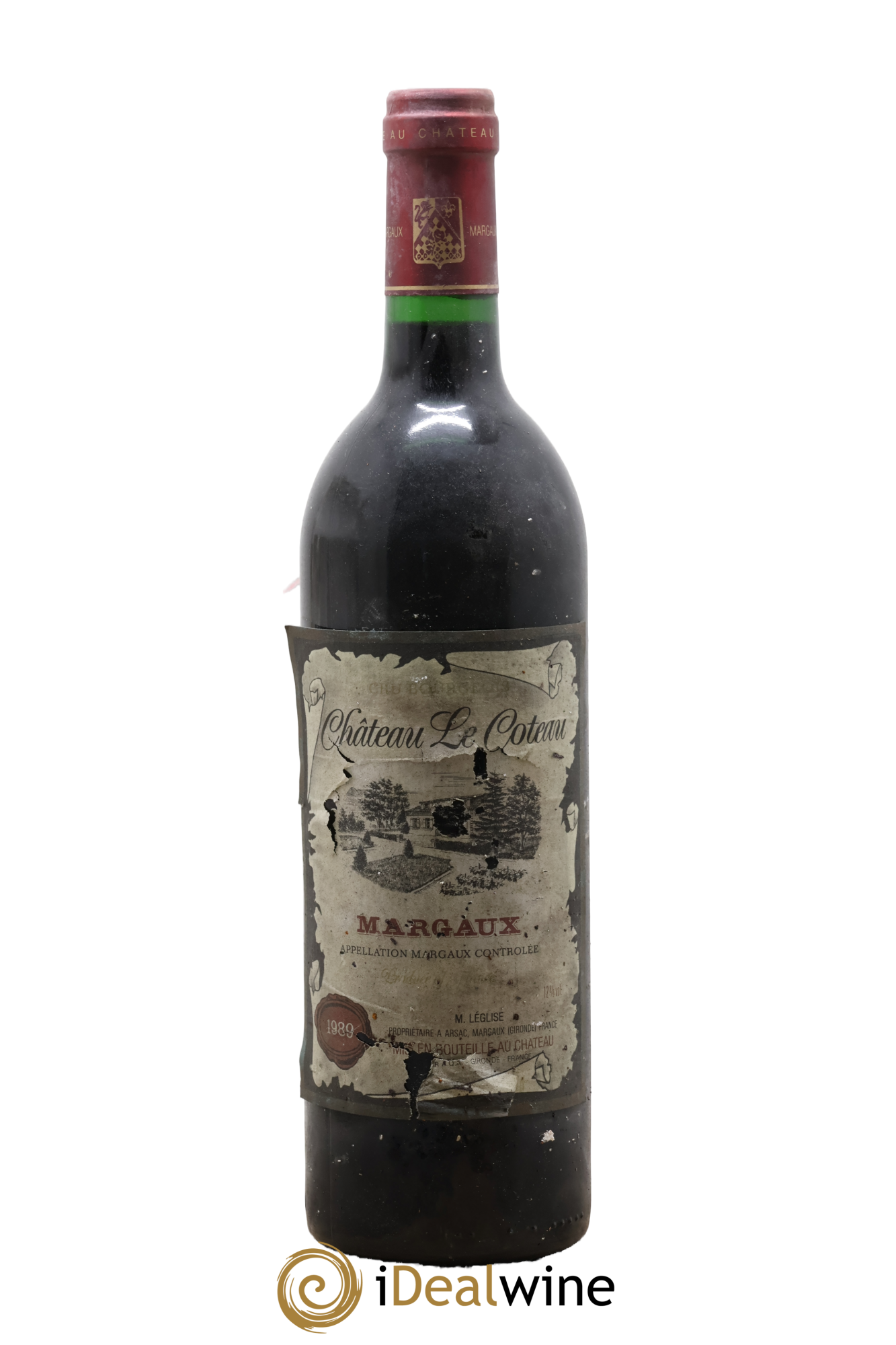 Château Le Coteau Cru Bourgeois 1989 - Lot de 1 bouteille - 0