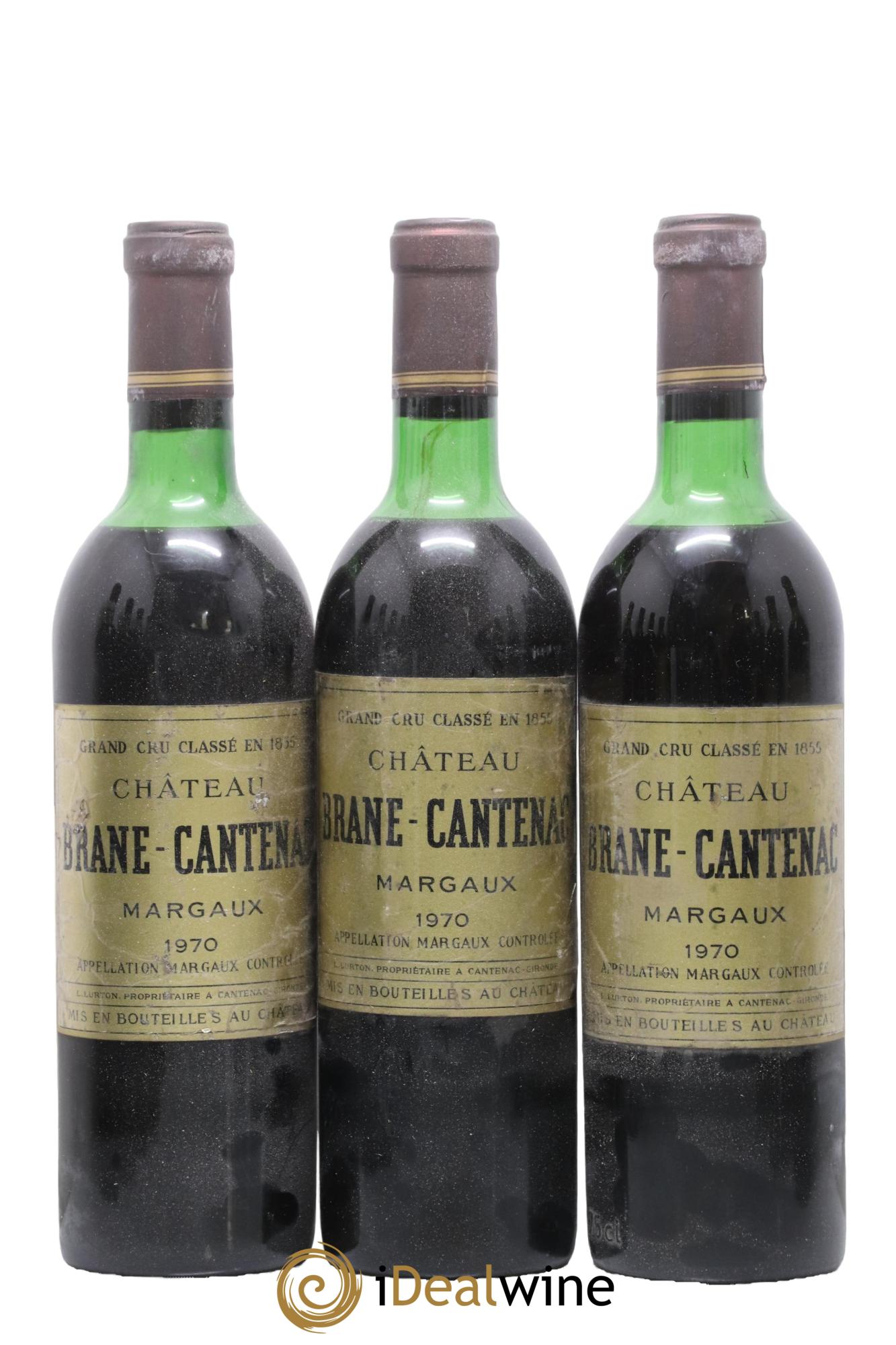 Château Brane Cantenac 2ème Grand Cru Classé 1970 - Lotto di 6 bottiglie - 1