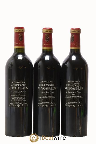 Château Angélus 1er Grand Cru Classé A 2003 - Posten von 3 Flaschen - 1