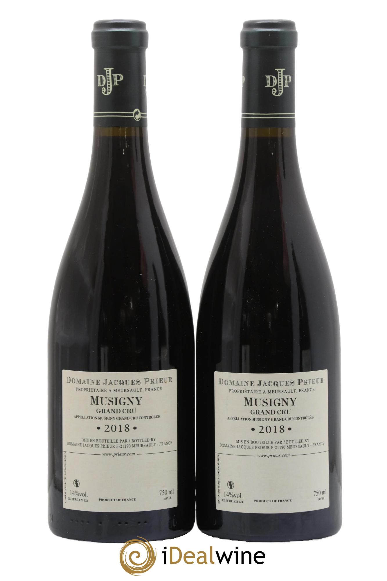 Musigny Grand Cru Jacques Prieur (Domaine) 2018 - Lot de 2 bouteilles - 1