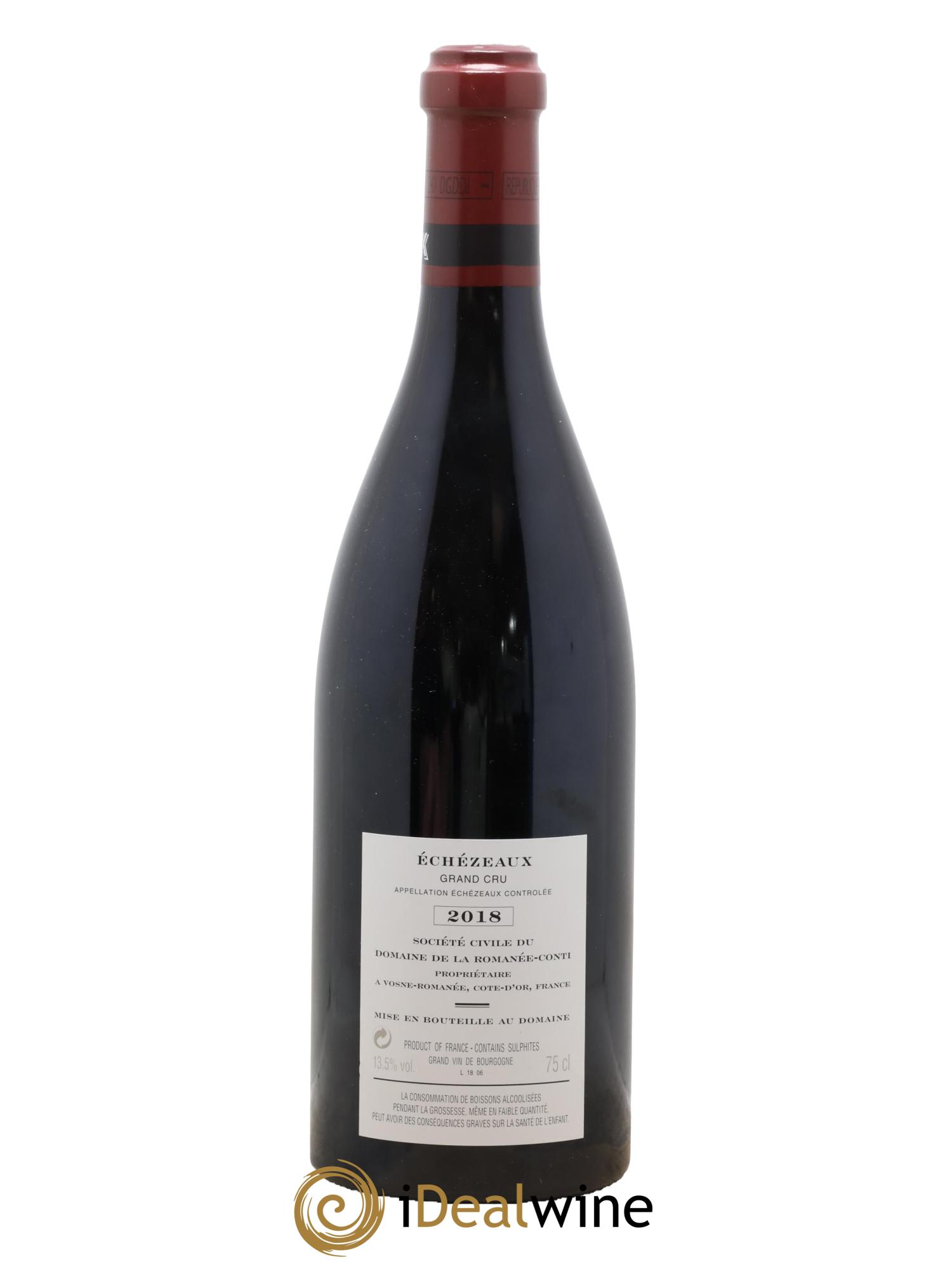 Echezeaux Grand Cru Domaine de la Romanée-Conti 2018 - Lotto di 1 bottiglia - 1
