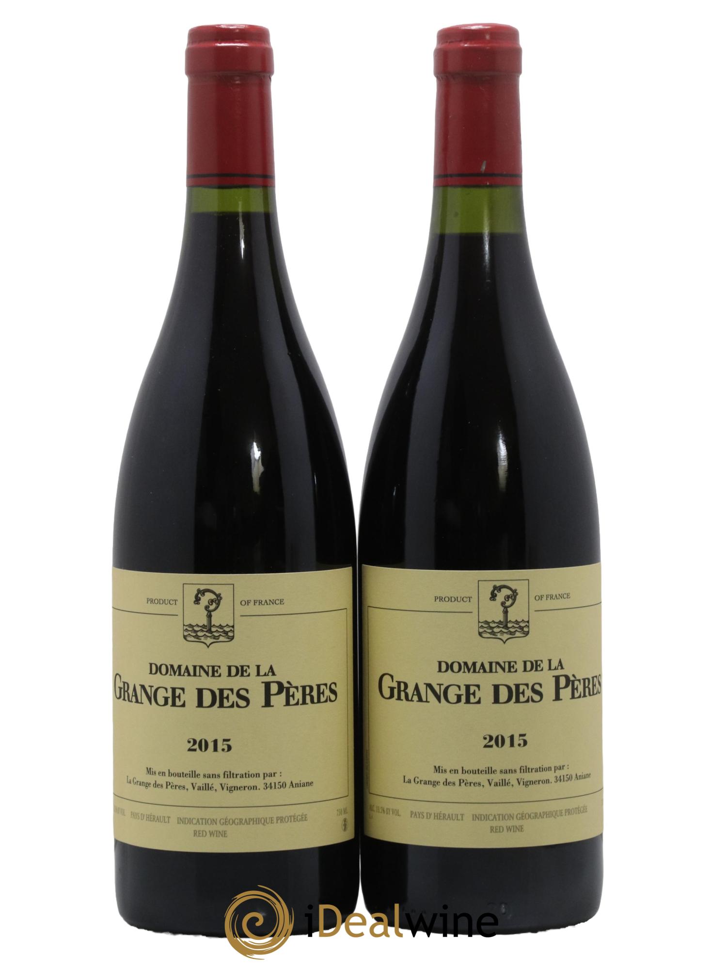 Pays d'Hérault Grange des Pères Laurent Vaillé 2015 - Lot de 2 bouteilles - 0