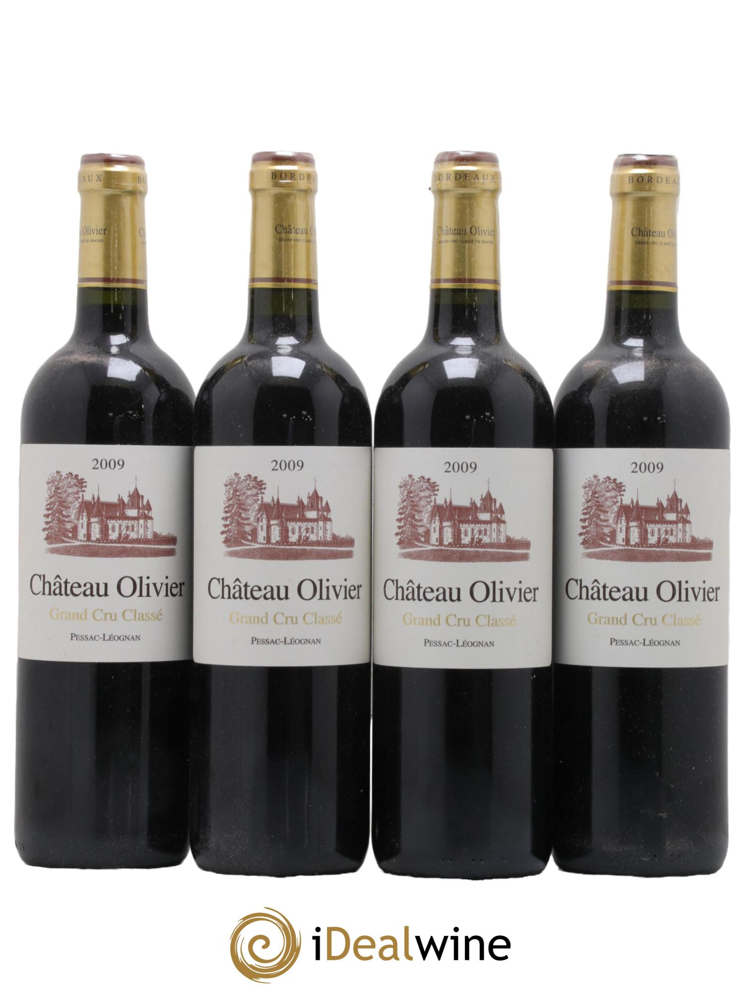 Château Olivier Cru Classé de Graves 2009 - Lot de 4 bouteilles - 0