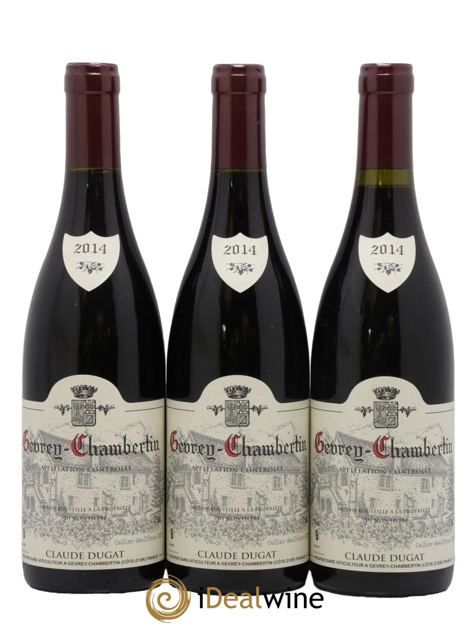 Gevrey-Chambertin Claude Dugat 2014 - Lot of 3 bottles - 0