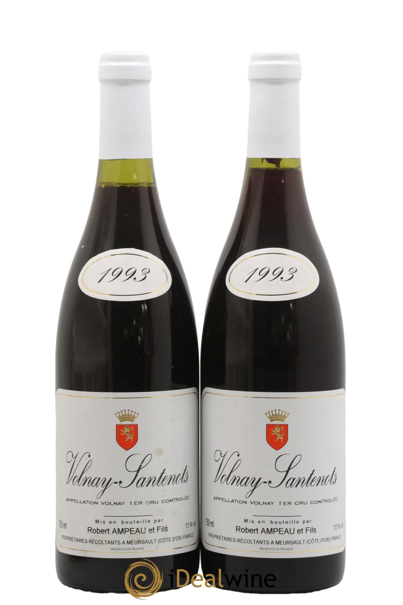 Volnay 1er Cru Robert Ampeau 1993 - Lotto di 2 bottiglie - 0