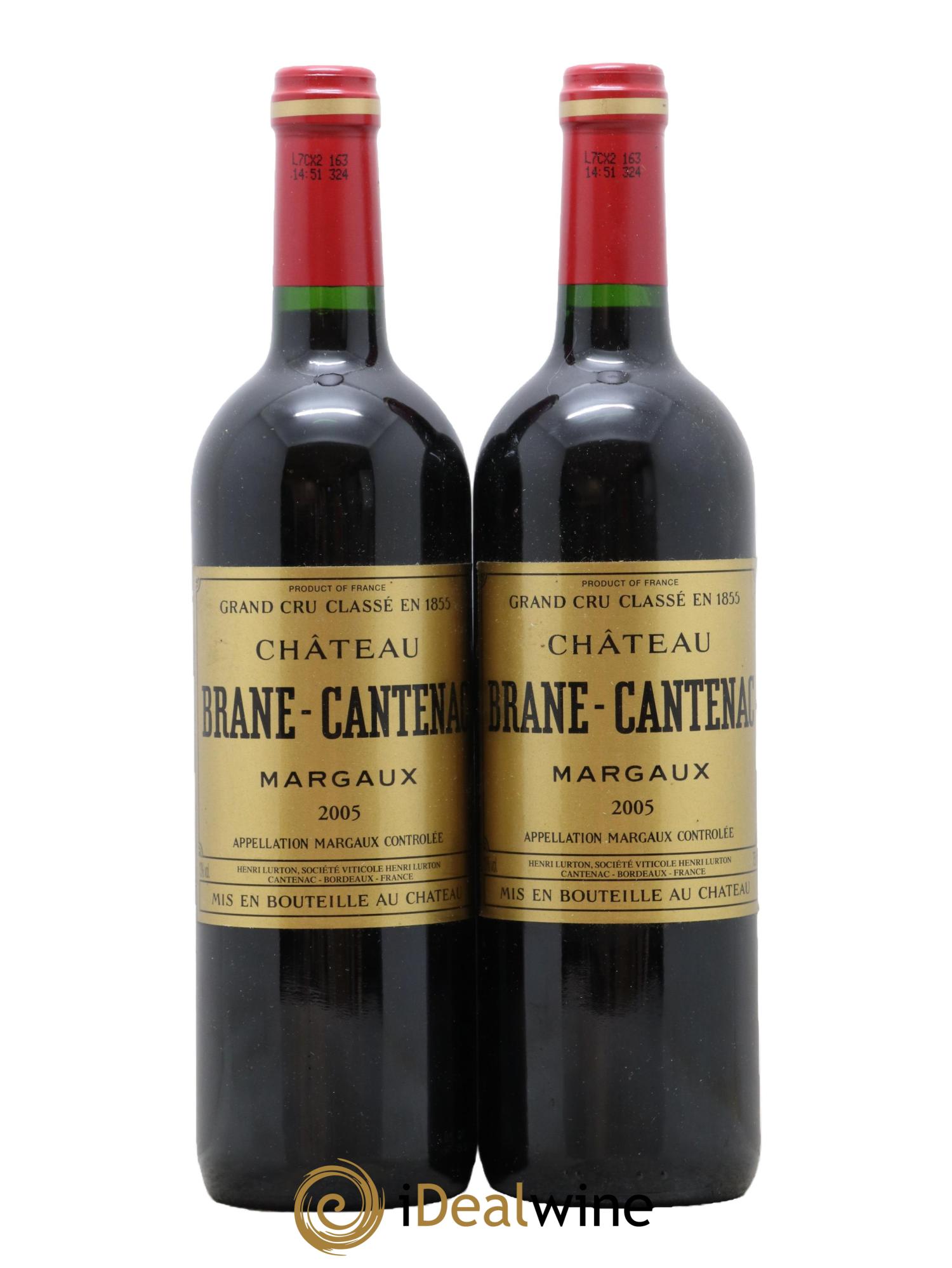 Château Brane Cantenac 2ème Grand Cru Classé 2005 - Lot de 2 bouteilles - 0
