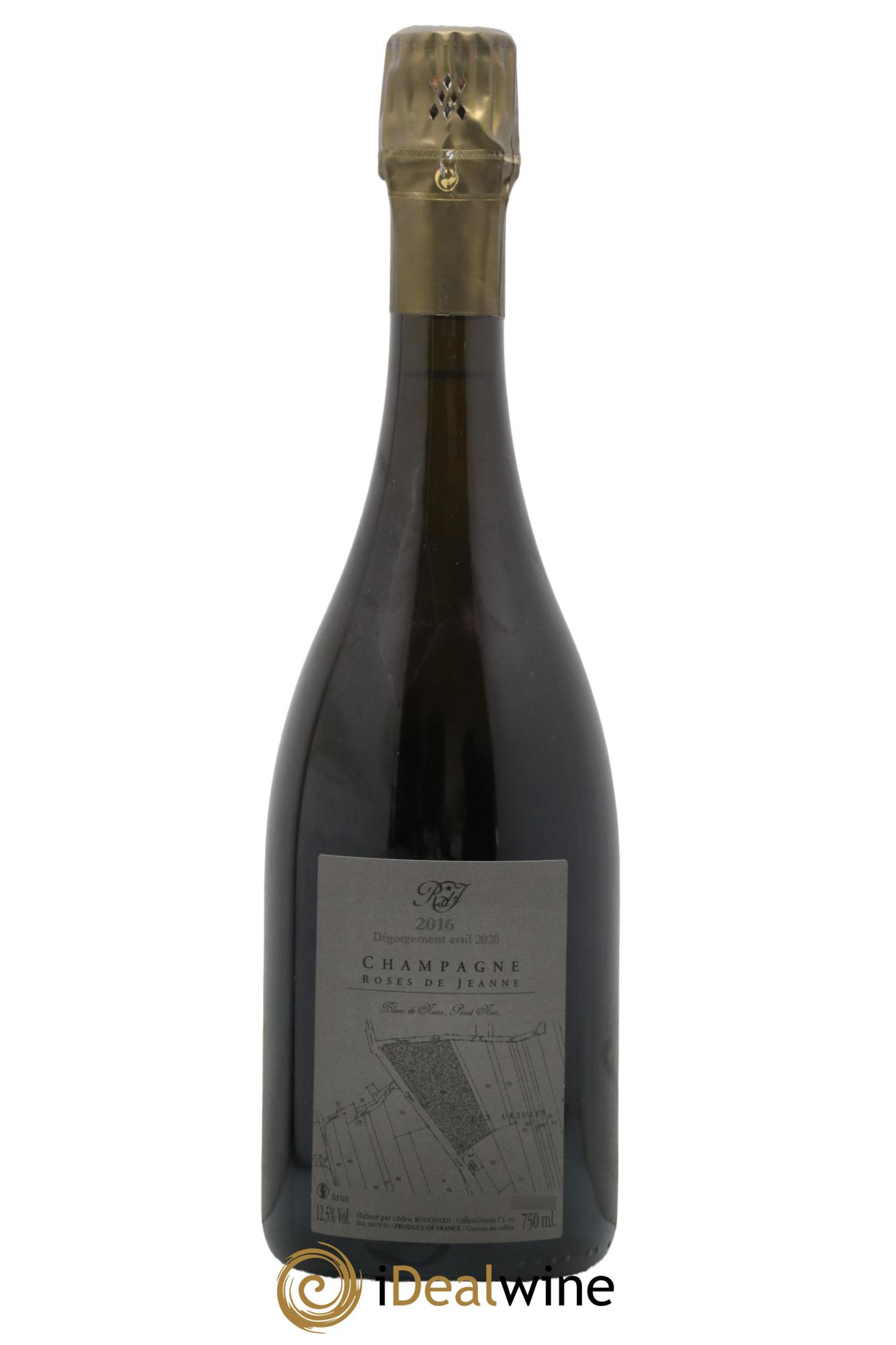 Roses de Jeanne Les Ursules Blanc de Noirs Brut Cédric Bouchard 2016 - Lot de 1 bouteille - 1