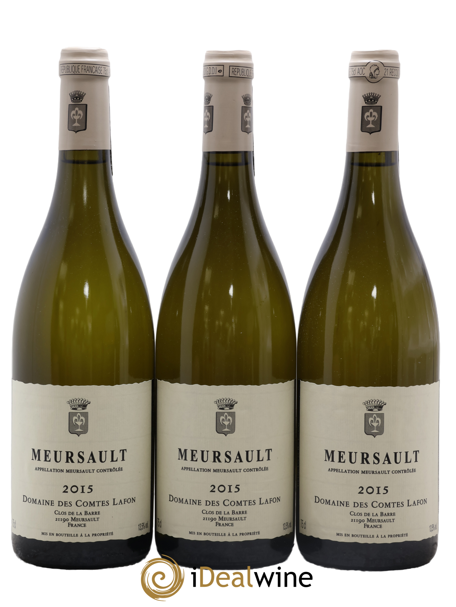 Meursault Comtes Lafon (Domaine des) 2015 - Lot de 3 bouteilles - 0