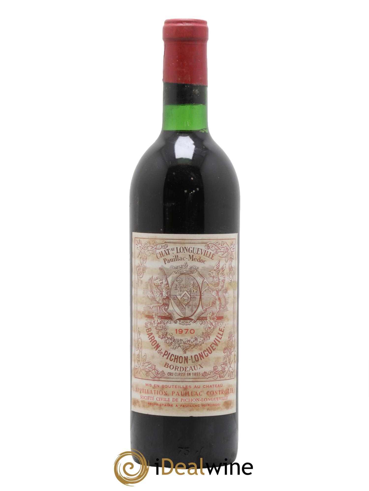 Pichon Longueville Baron 2ème Grand Cru Classé 1970 - Lot de 1 bouteille - 0