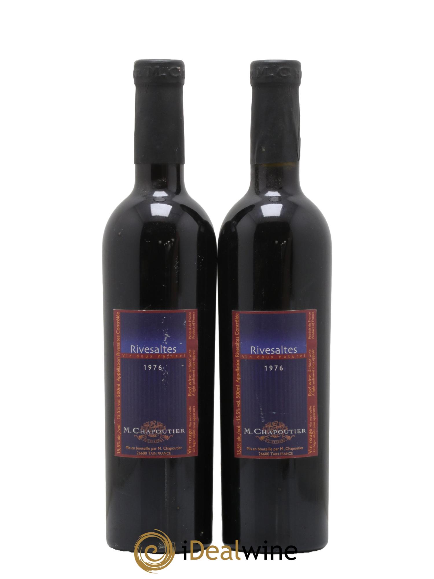 Rivesaltes Chapoutier 1976 - Posten von 2 Format 50cls - 0