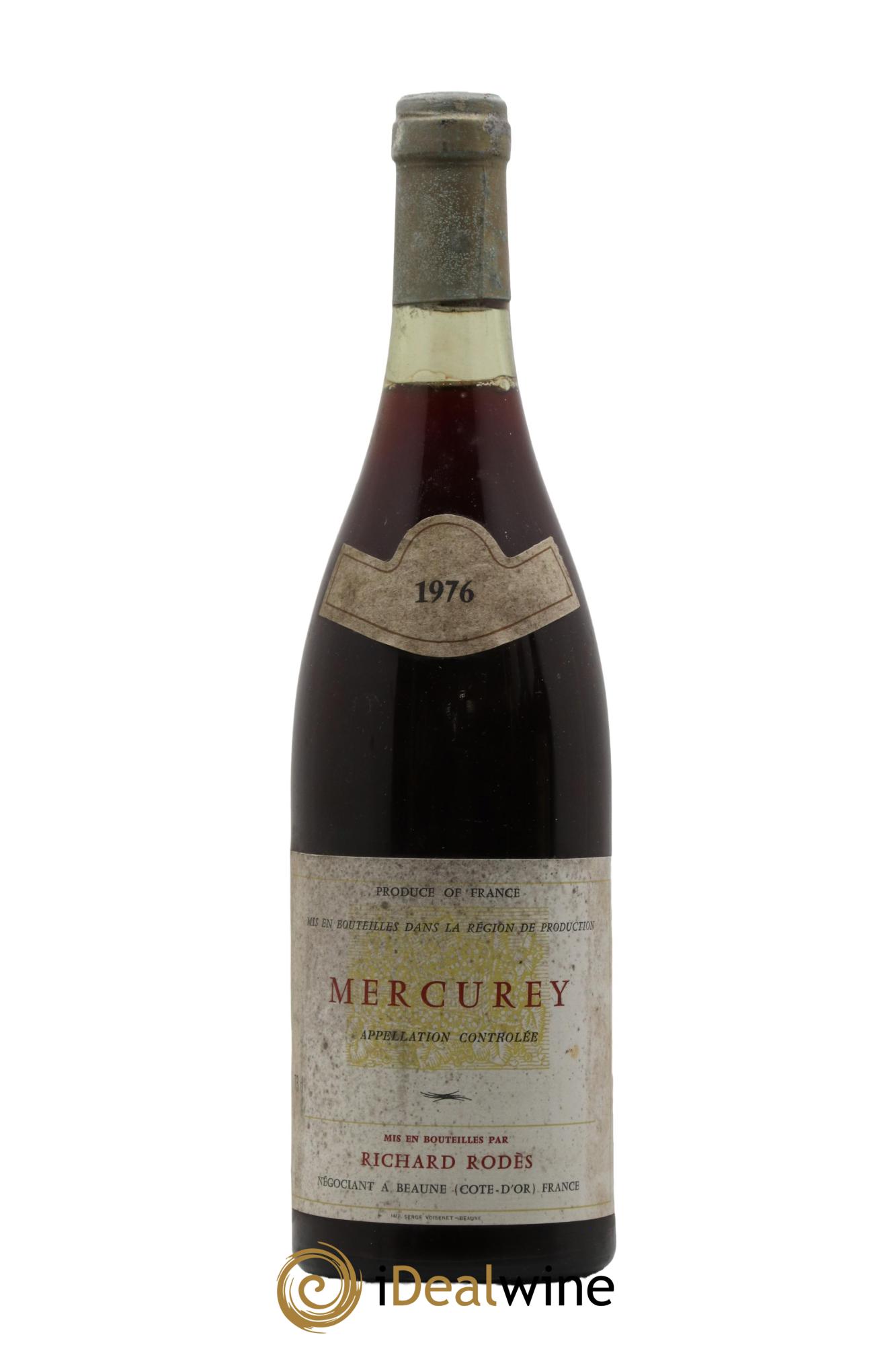 Mercurey Richard Rodes 1976 - Lot of 1 bottle - 0
