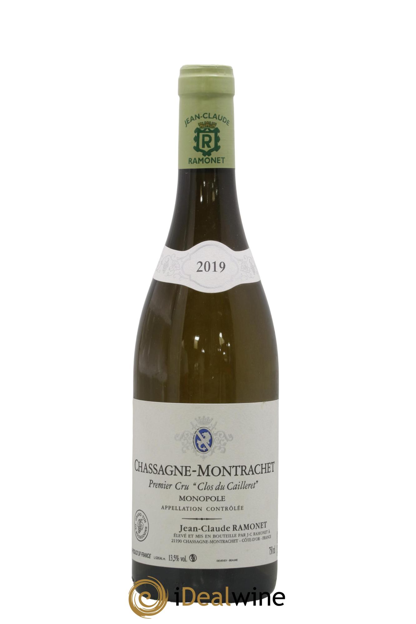 Chassagne-Montrachet 1er Cru Clos du Cailleret Ramonet (Domaine) 2019 - Lot de 1 bouteille - 0