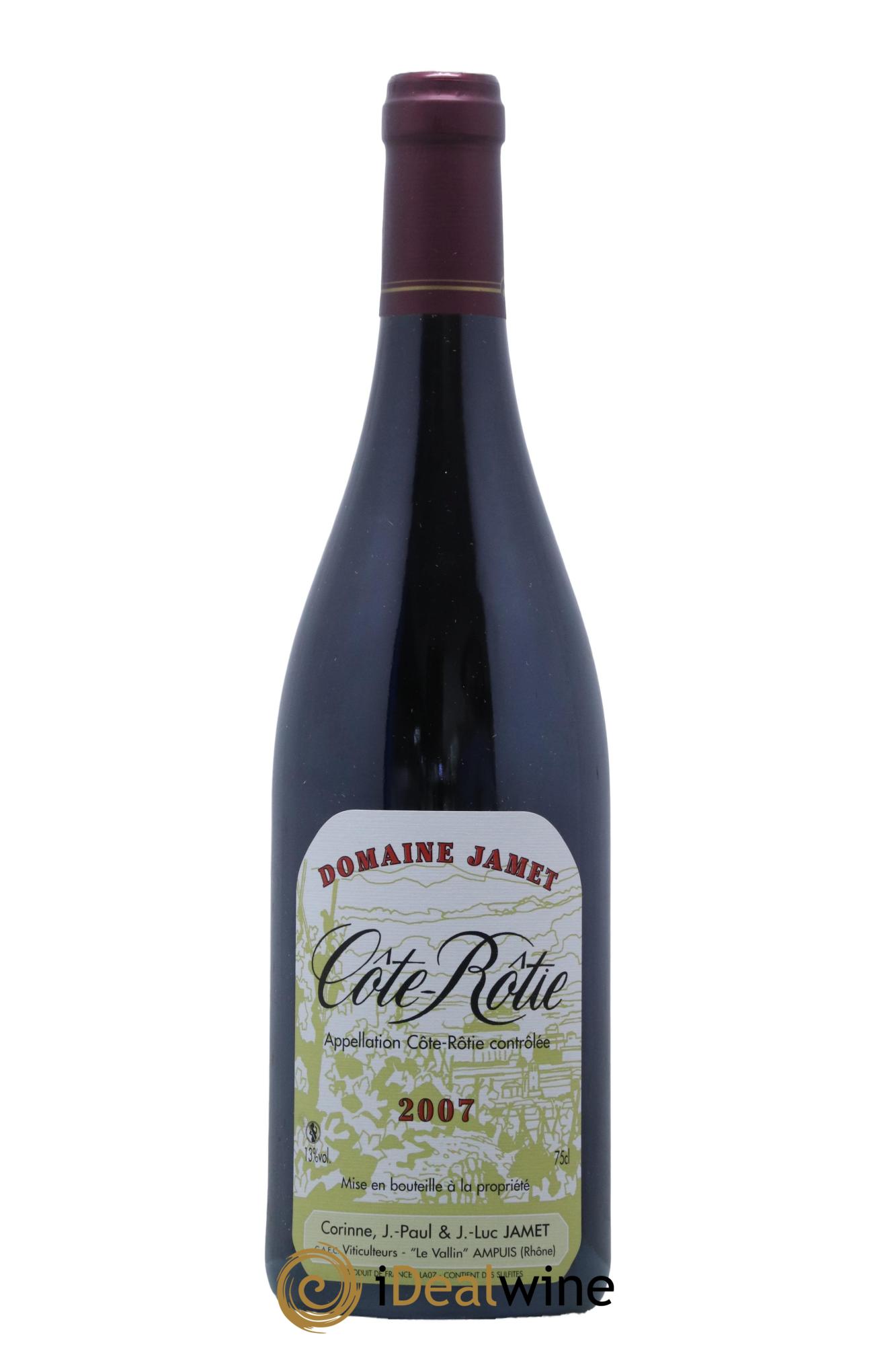 Côte-Rôtie Jamet (Domaine) 2007 - Lot de 1 bouteille - 0