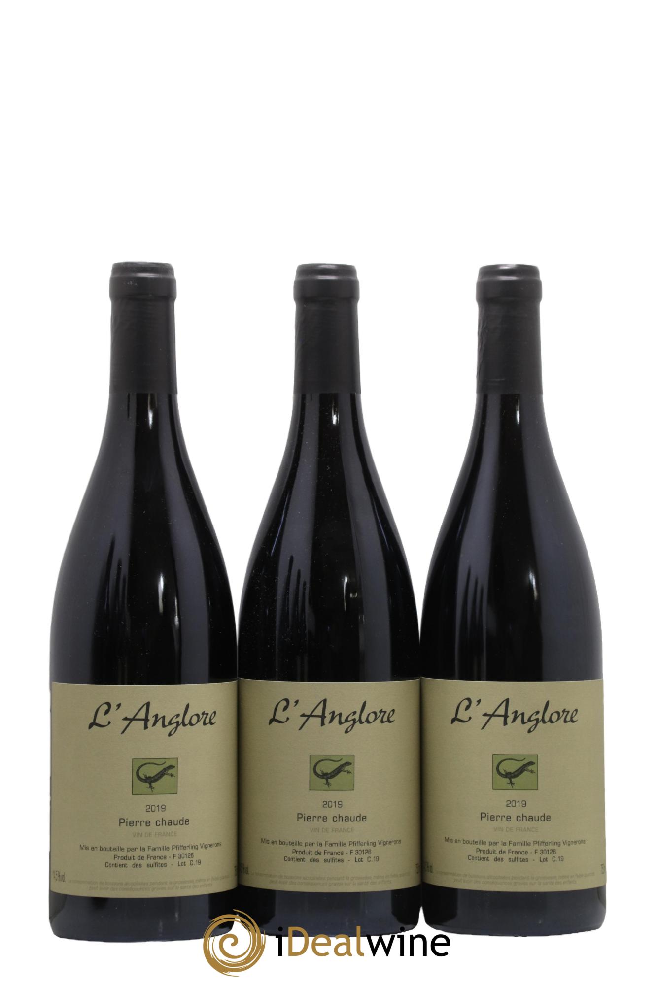 Vin de France Pierre chaude L'Anglore 2019 - Lot de 6 bouteilles - 1