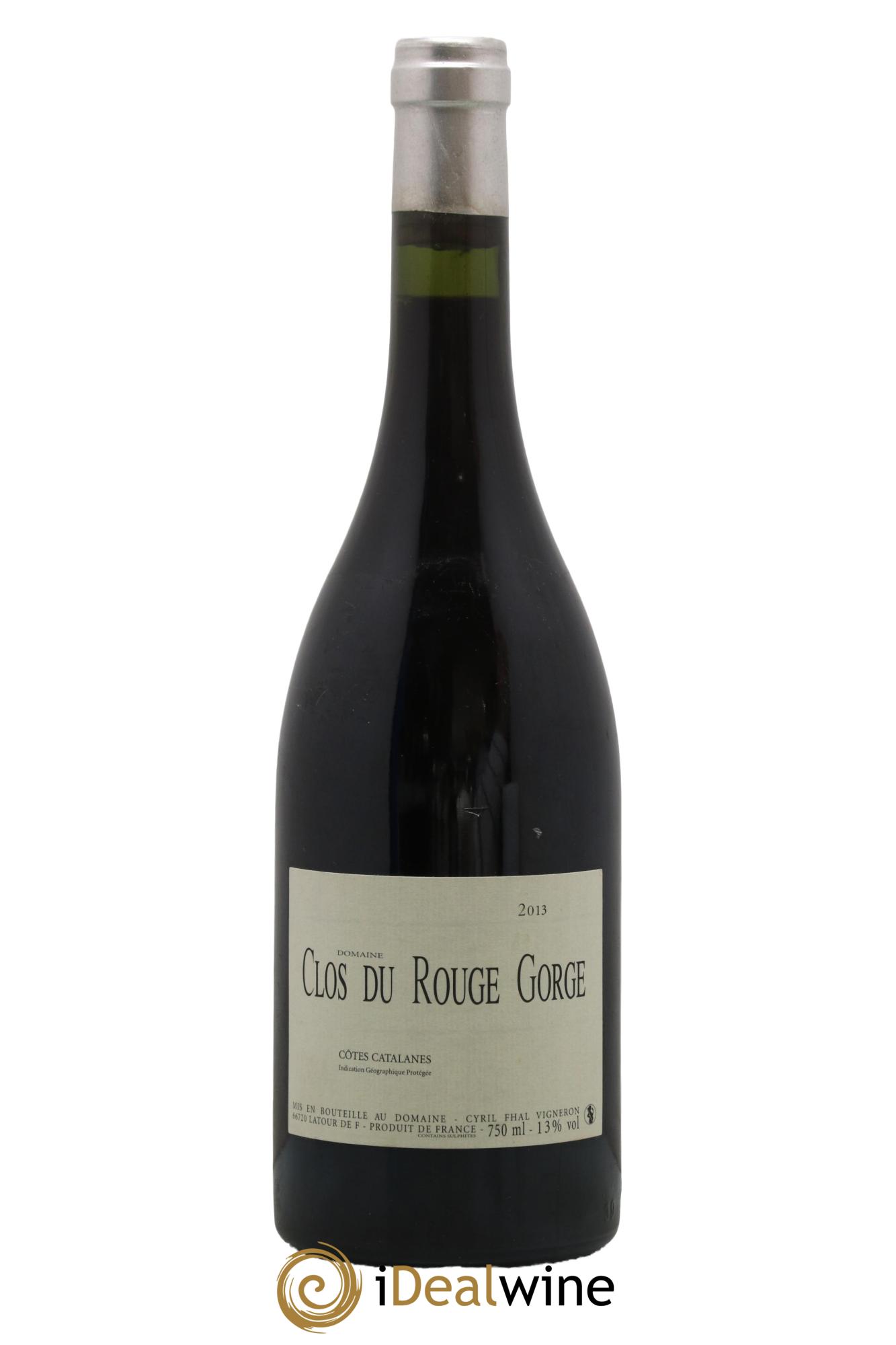 Côtes Catalanes Clos du Rouge Gorge Cyril Fhal 2013 - Lot de 1 bouteille - 0