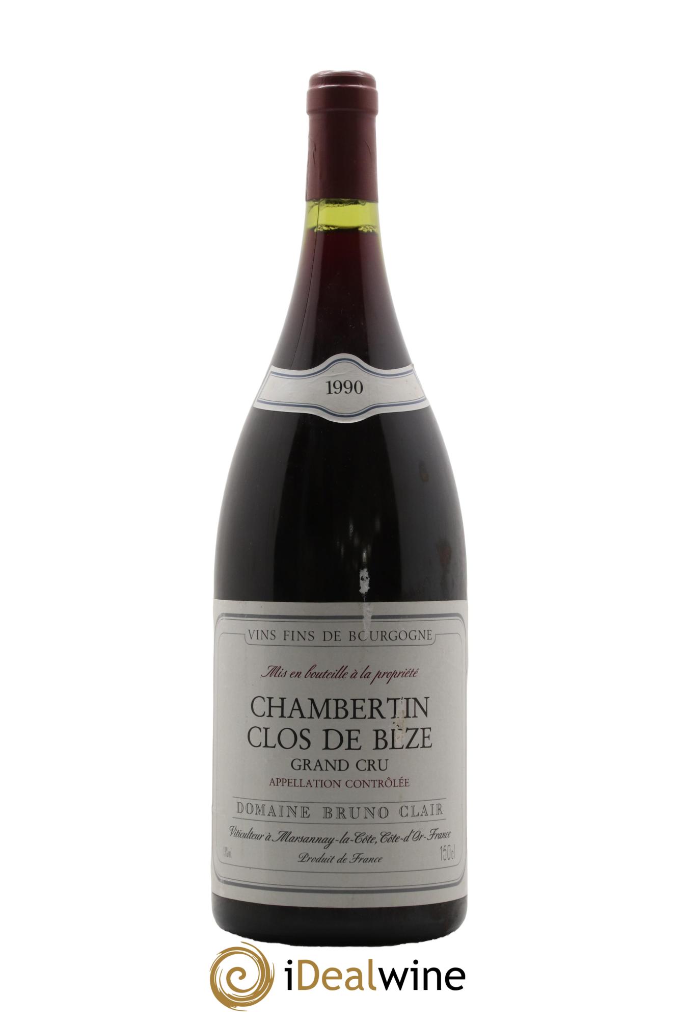 Chambertin Clos de Bèze Grand Cru Bruno Clair (Domaine) 1990 - Lot de 1 magnum - 0